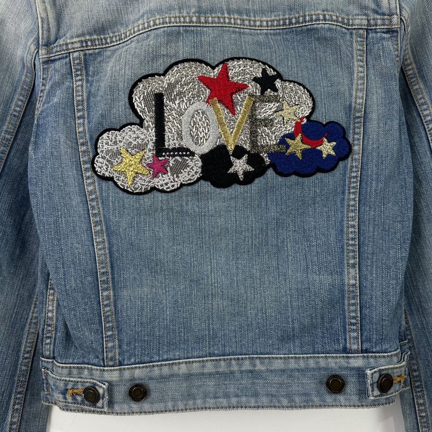 Saint Laurent Paris Saint Laurent LOVE Patch Denim Jacket S Size S / US 4 / IT 40 - 6 Thumbnail