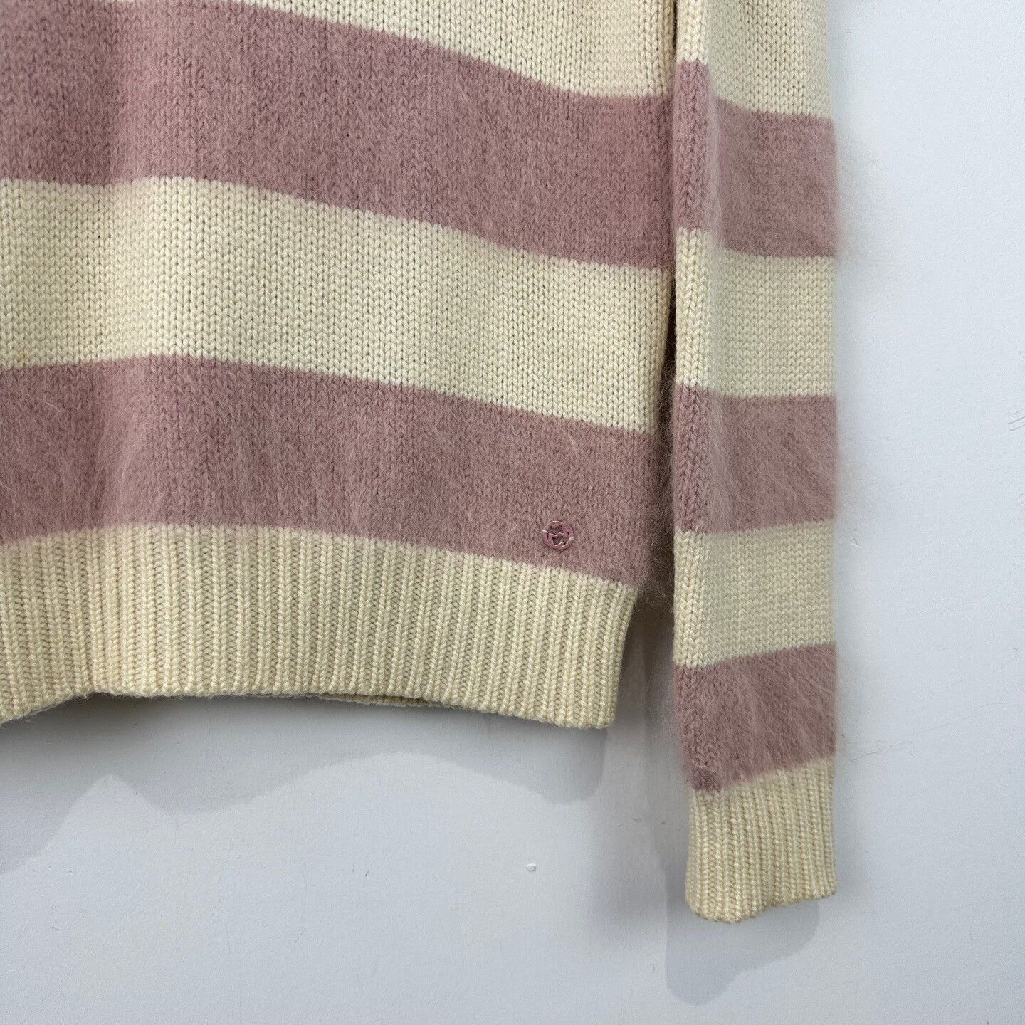 Gucci Gucci Angora Blend Striped Sweater XS Size US XS / EU 42 / 0 - 5 Thumbnail