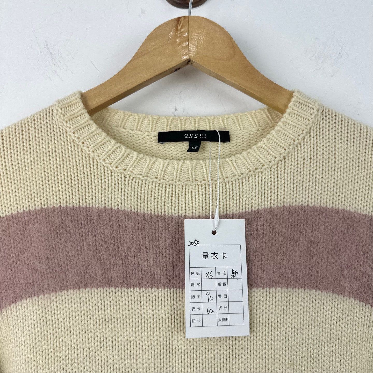 Gucci Gucci Angora Blend Striped Sweater XS Size US XS / EU 42 / 0 - 4 Thumbnail