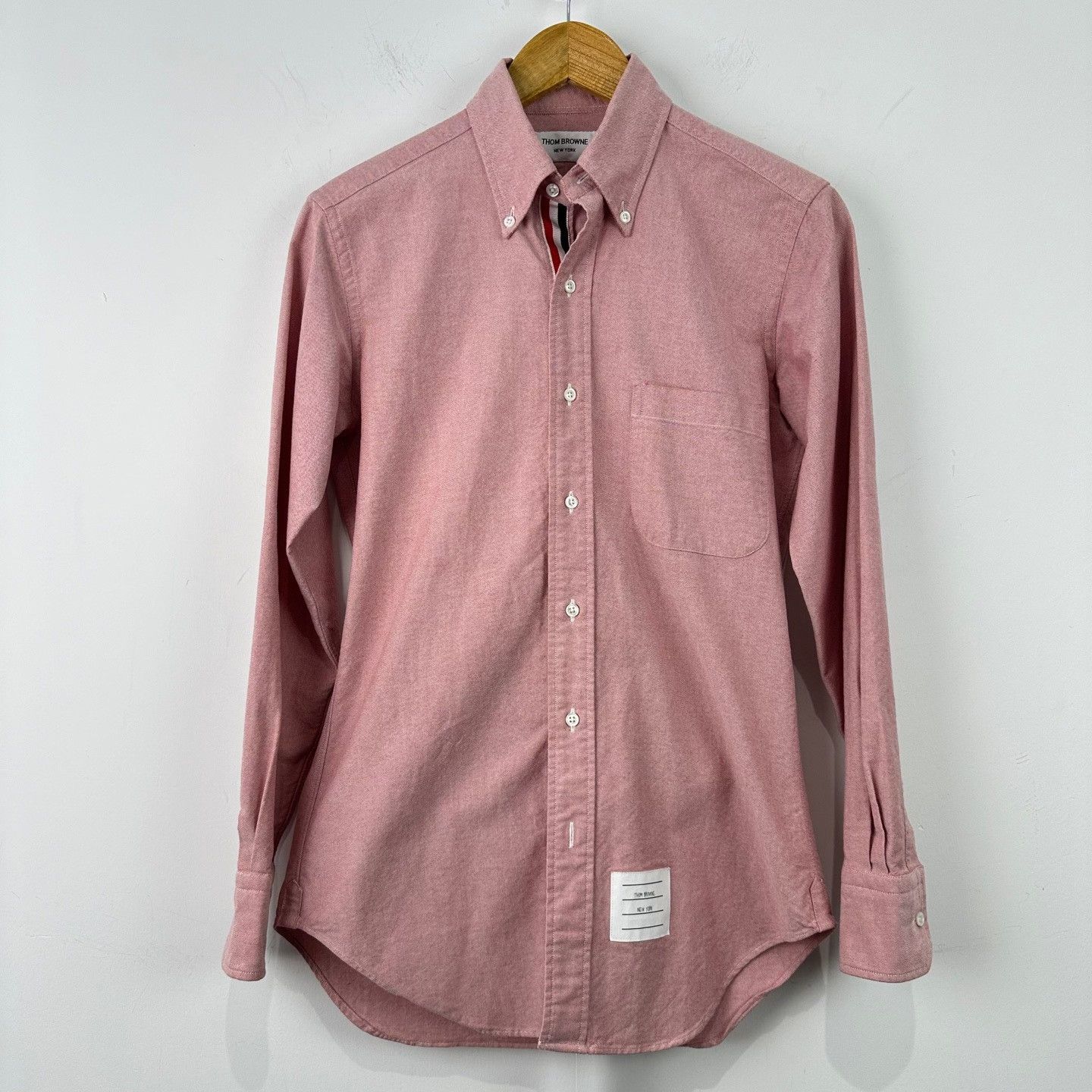 Thom Browne Thom Browne Pink Oxford Shirt Size 0 Size US XS / EU 42 / 0 - 2 Thumbnail