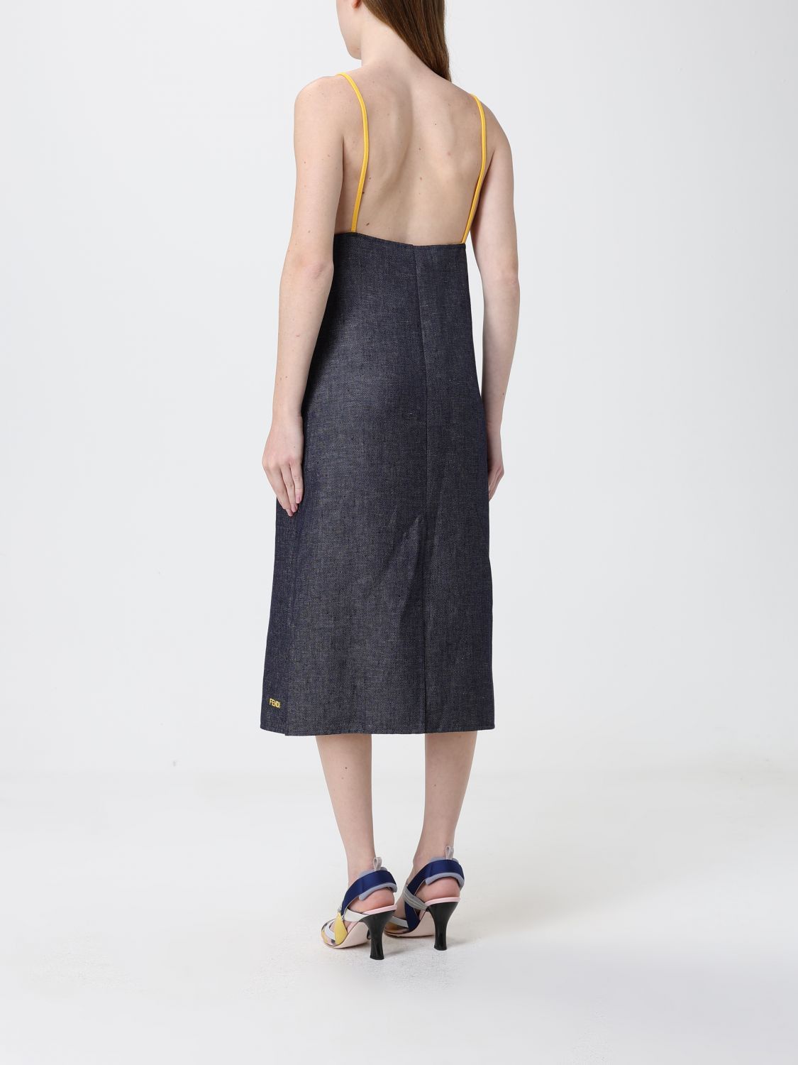 Fendi Fendi Dress Woman Blue Size XS / US 0-2 / IT 36-38 - 3 Thumbnail