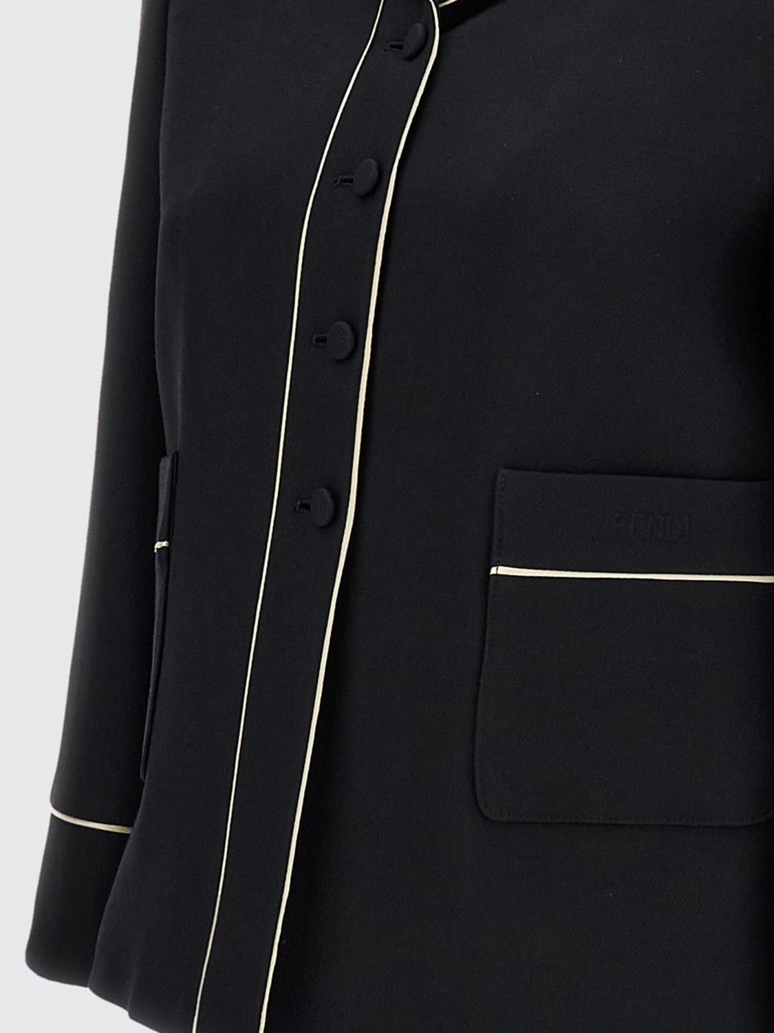 Fendi Fendi Jacket Woman Black 1 Size S / US 4 / IT 40 - 4 Thumbnail