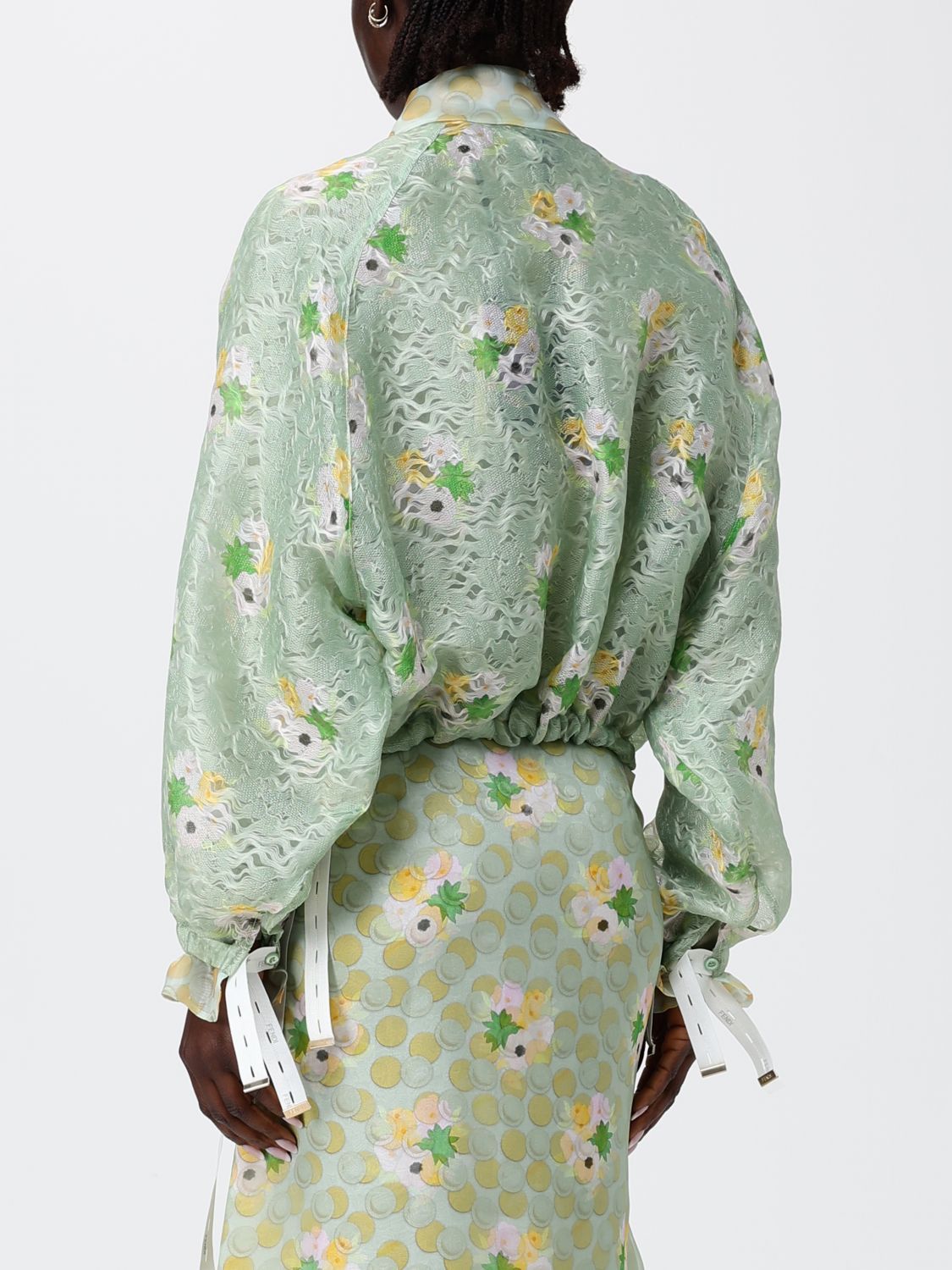 Fendi Fendi Jacket Woman Green Size S / US 4 / IT 40 - 3 Thumbnail