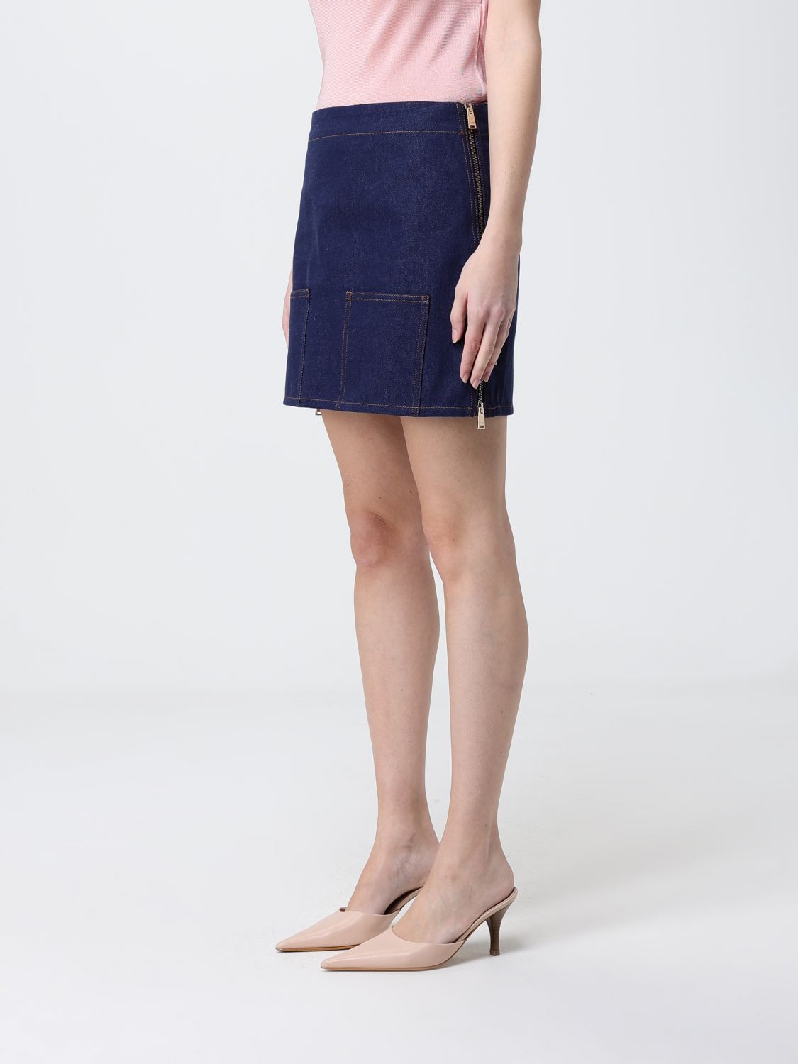Fendi Fendi Skirt Woman Blue Size 26" / US 2 / IT 38 - 4 Thumbnail