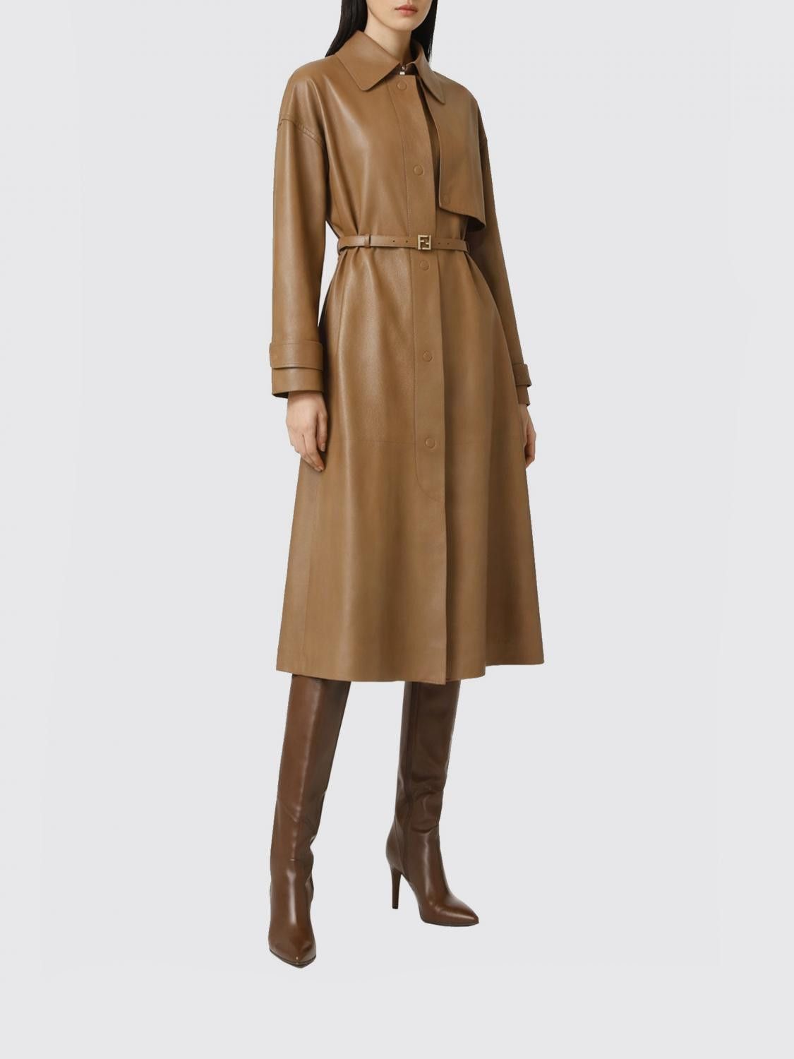 Fendi Fendi Jacket Woman Brown Size S / US 4 / IT 40 - 3 Thumbnail
