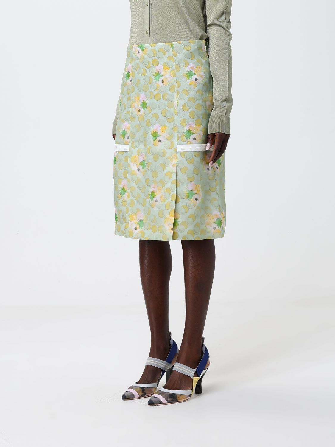 Fendi Fendi Skirt Woman Green Size 28" / US 6 / IT 42 - 4 Thumbnail