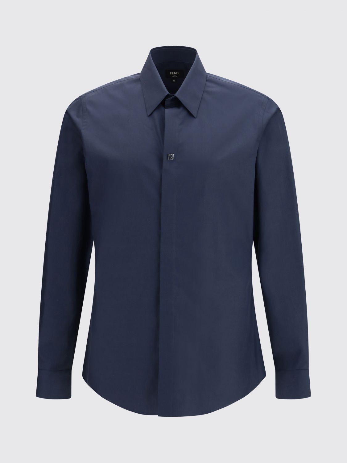 Fendi Fendi Shirt Men Blue Size US XXS / EU 40 - 2 Thumbnail