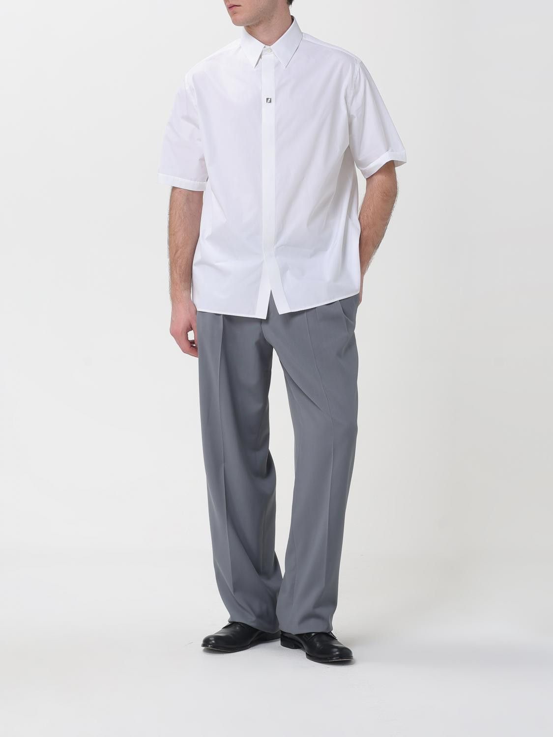 Fendi Fendi Shirt Men White Size US XL / EU 56 / 4 - 2 Thumbnail