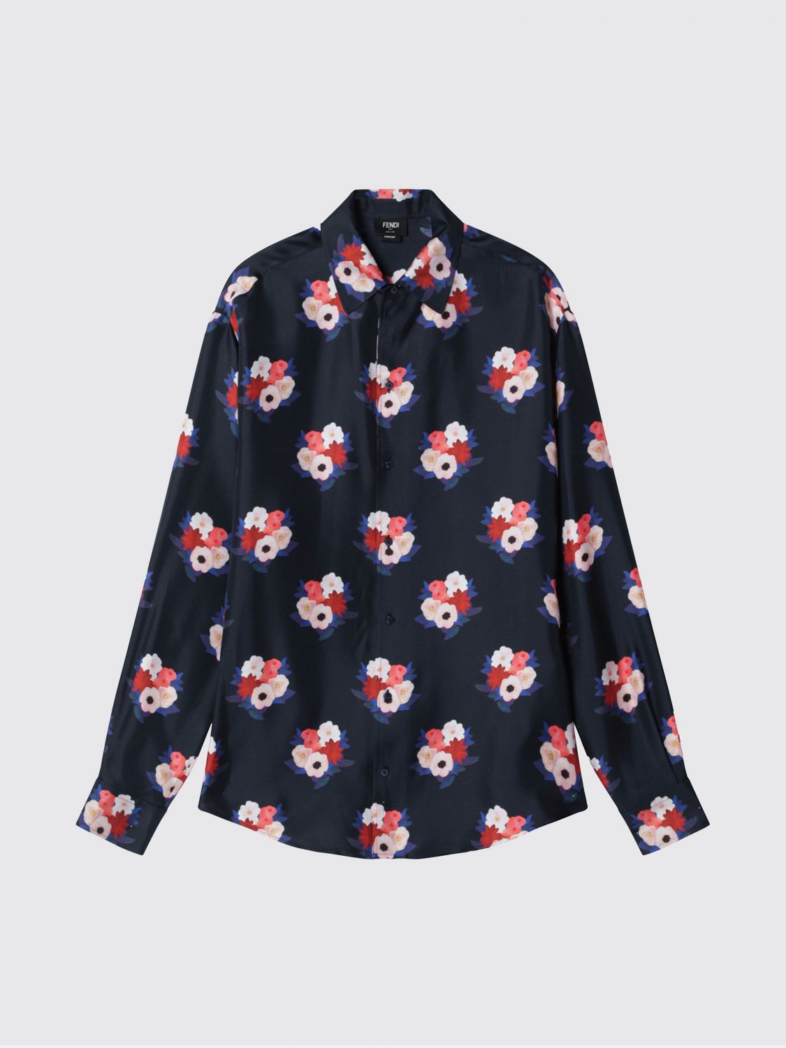 Fendi Fendi Shirt Men Navy Size US L / EU 52-54 / 3 - 2 Thumbnail