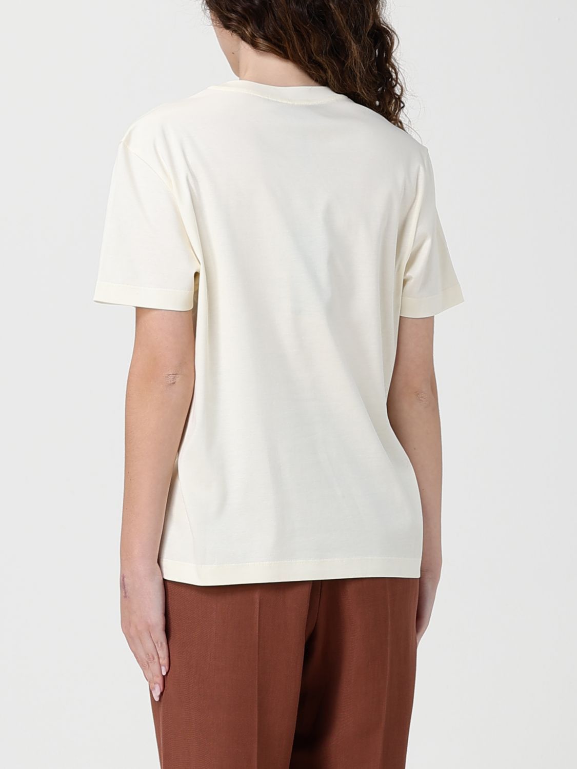 Fendi Fendi T-Shirt Woman Beige Size M / US 6-8 / IT 42-44 - 3 Thumbnail