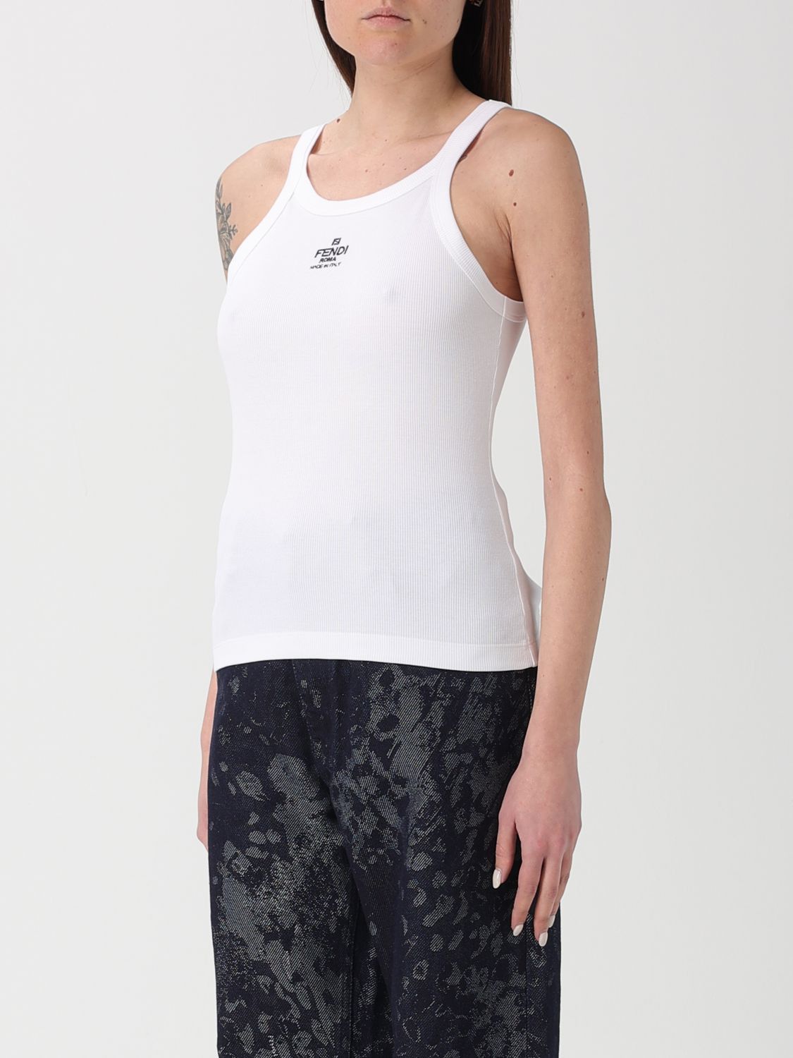 Fendi Fendi T-Shirt Woman White Size L / US 10 / IT 46 - 4 Thumbnail