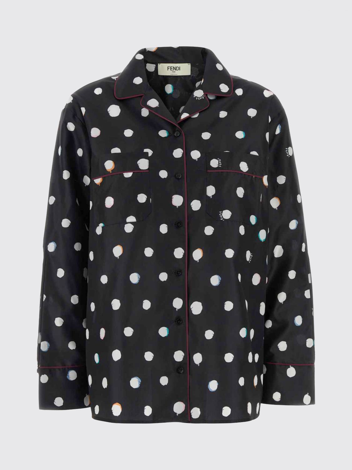 Fendi Fendi Shirt Woman Black Size L / US 10 / IT 46 - 2 Thumbnail