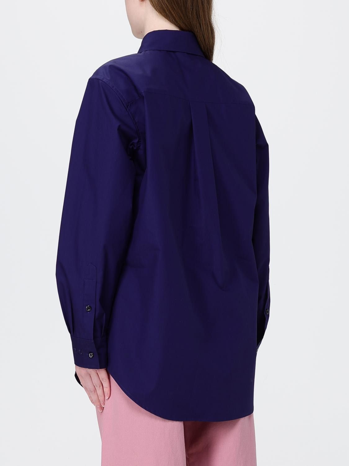 Fendi Fendi Shirt Woman Blue Size S / US 4 / IT 40 - 3 Thumbnail