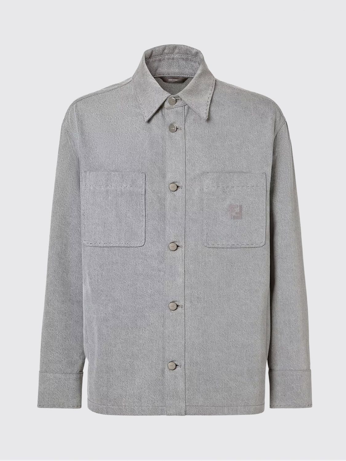 Fendi Fendi Jacket Men Grey Size US XL / EU 56 / 4 - 2 Thumbnail