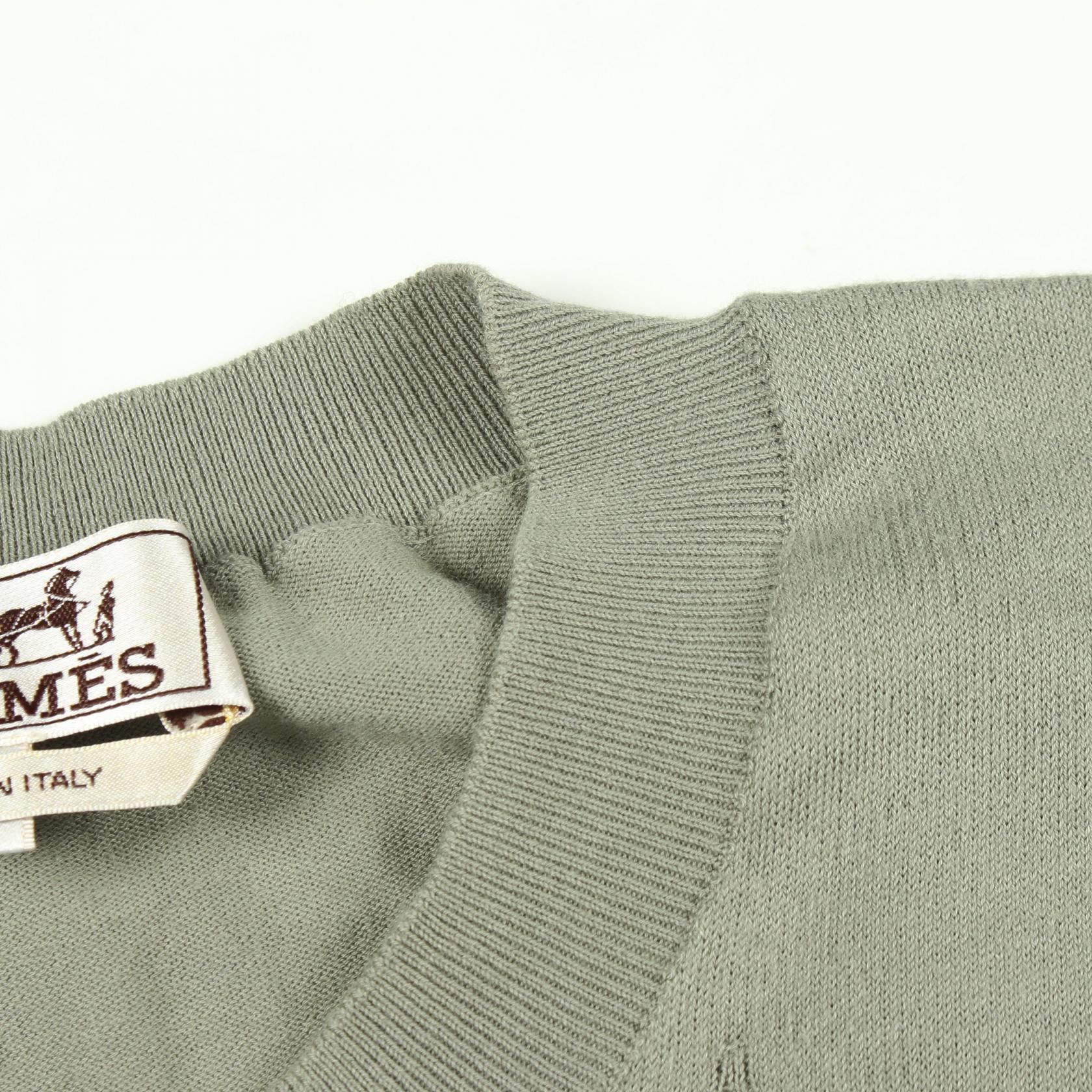 Hermes Hermes Hermes Selles en Fragments Cotton Knit Top Textile Tops DUTY FREE for USA Size ONE SIZE - 5 Thumbnail