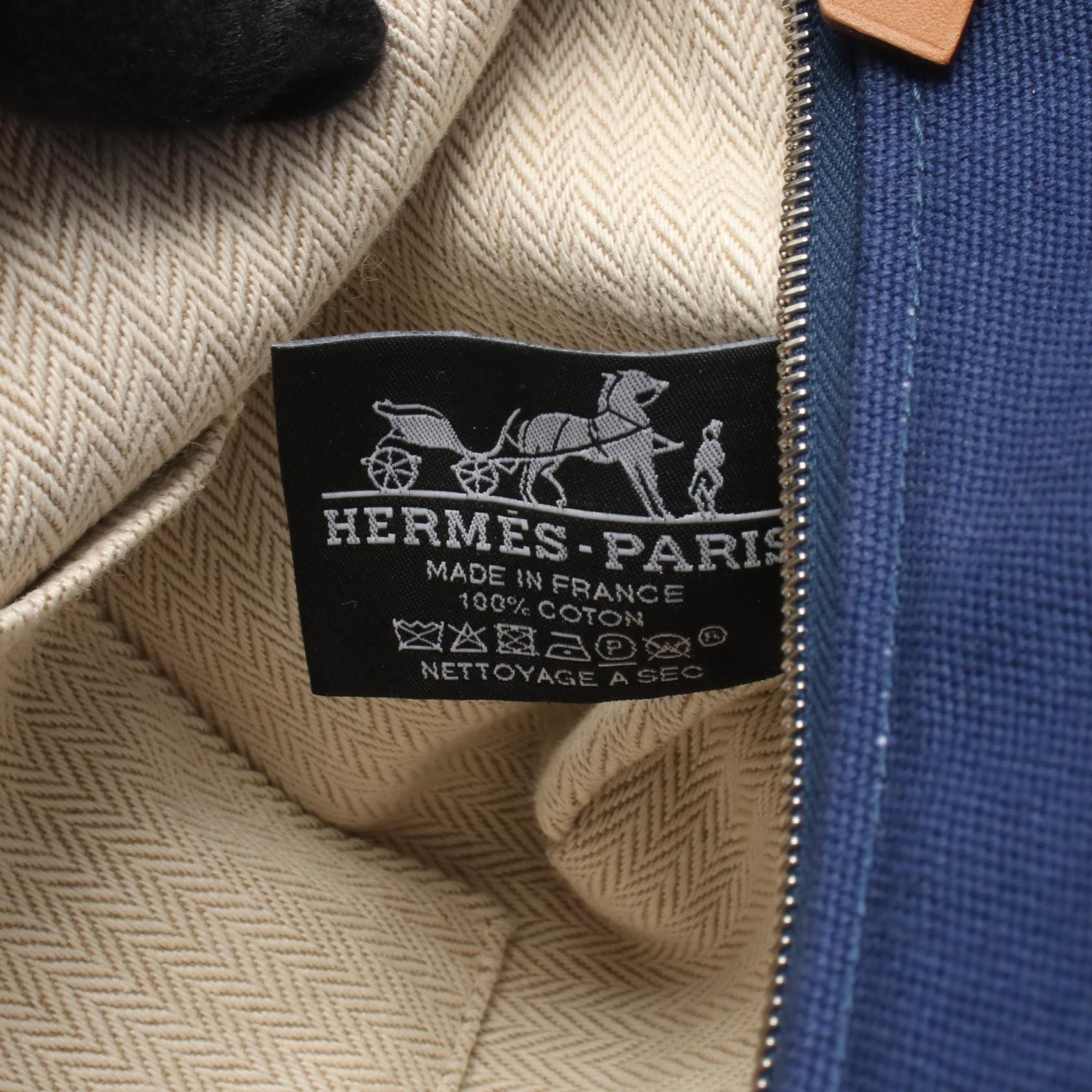 Hermes Hermes Hermes Bride a Brac PM Canvas Handbag Textile Handbag DUTY FREE for USA Size ONE SIZE - 4 Thumbnail