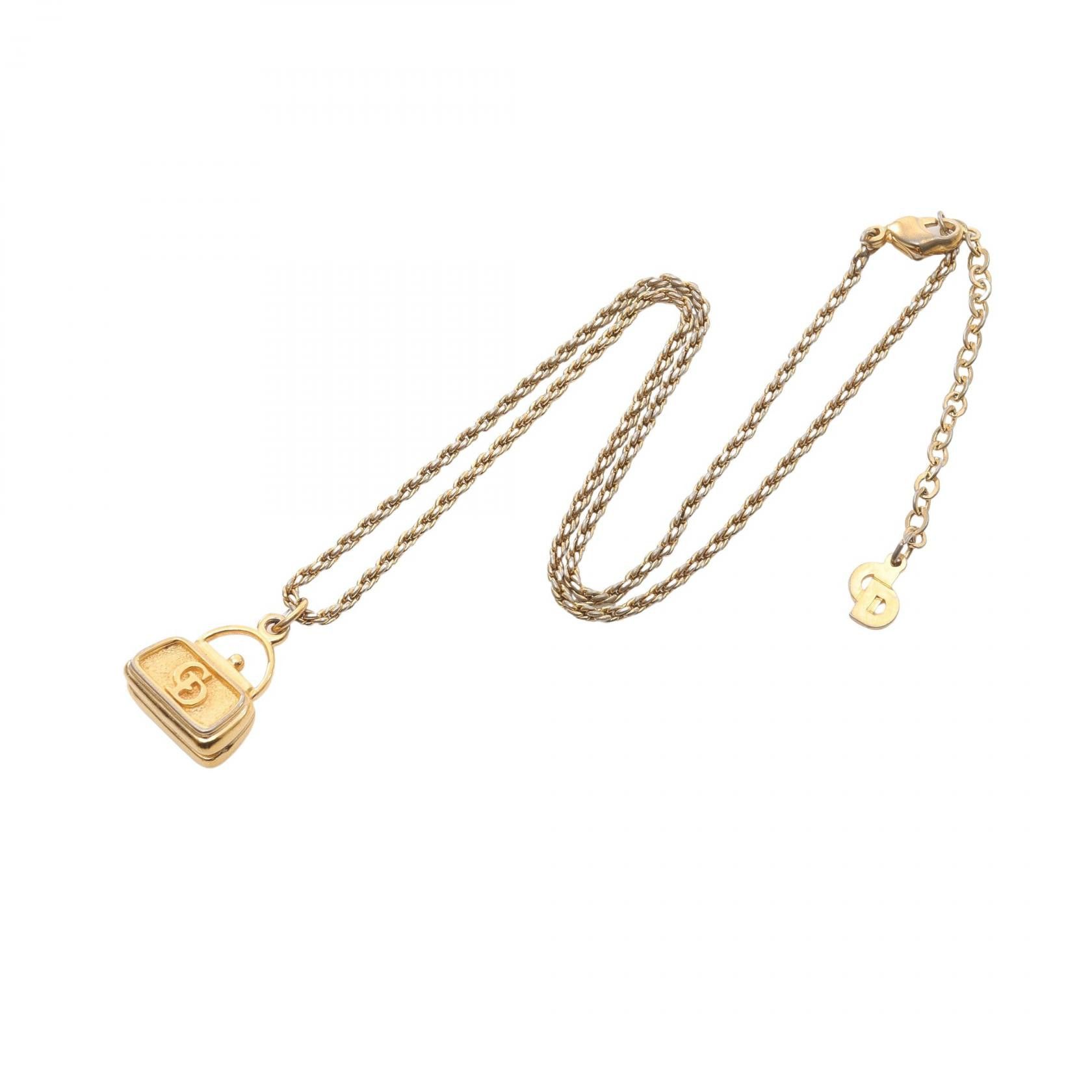 Dior Dior Dior CD Logo Bag Necklace Metal Necklace DUTY FREE for USA Size ONE SIZE - 2 Thumbnail