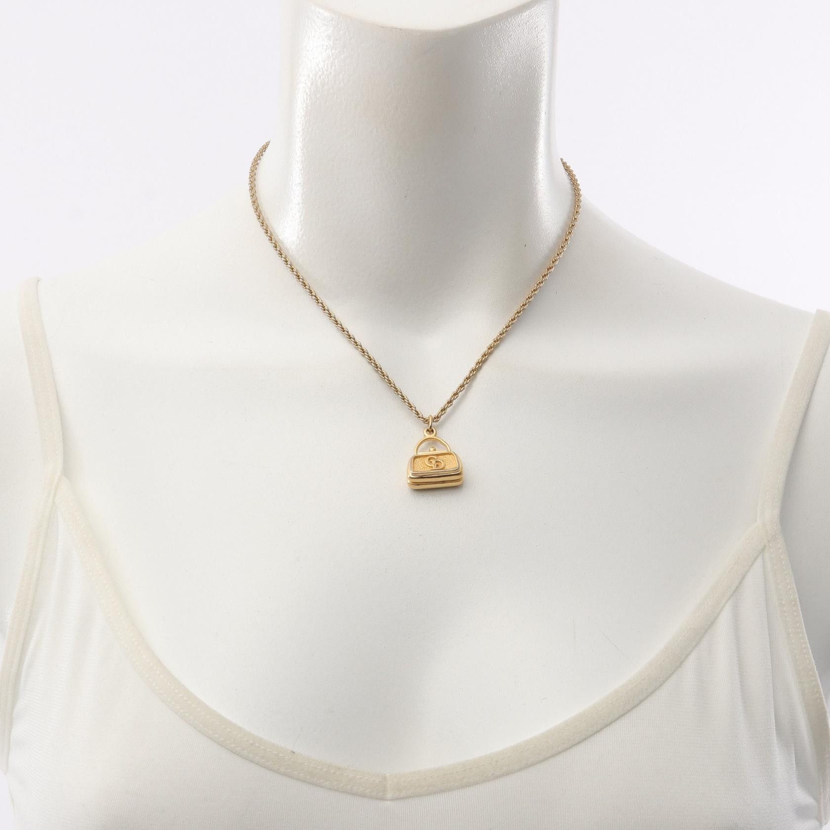 Dior Dior Dior CD Logo Bag Necklace Metal Necklace DUTY FREE for USA Size ONE SIZE - 5 Thumbnail