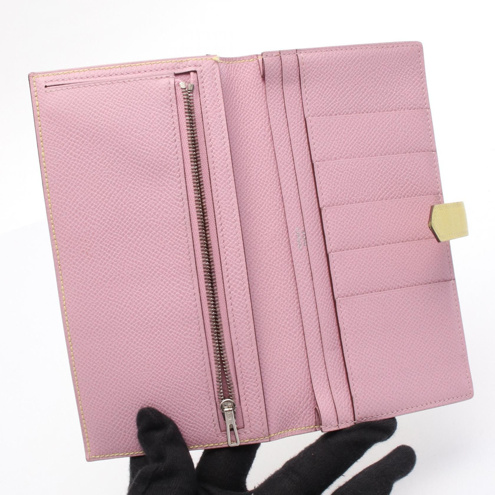 Hermes Hermes Hermes Bearn Souffle Verso long wallet Leather Long Wallet D2019 DUTY FREE for USA Size ONE SIZE - 3 Thumbnail