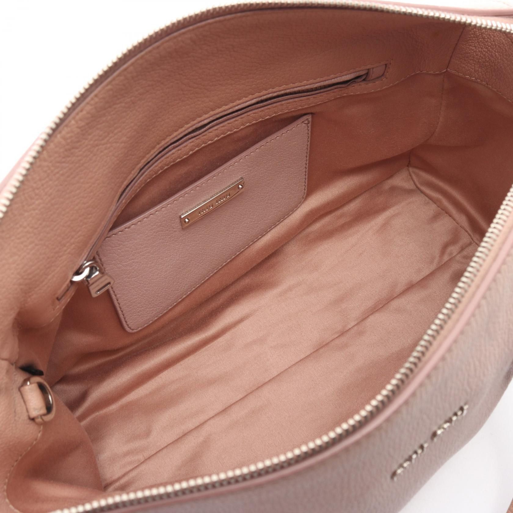 Miu Miu Miu Miu Miu Miu Madras Leather Handbag Leather Handbag DUTY FREE for USA Size ONE SIZE - 3 Thumbnail