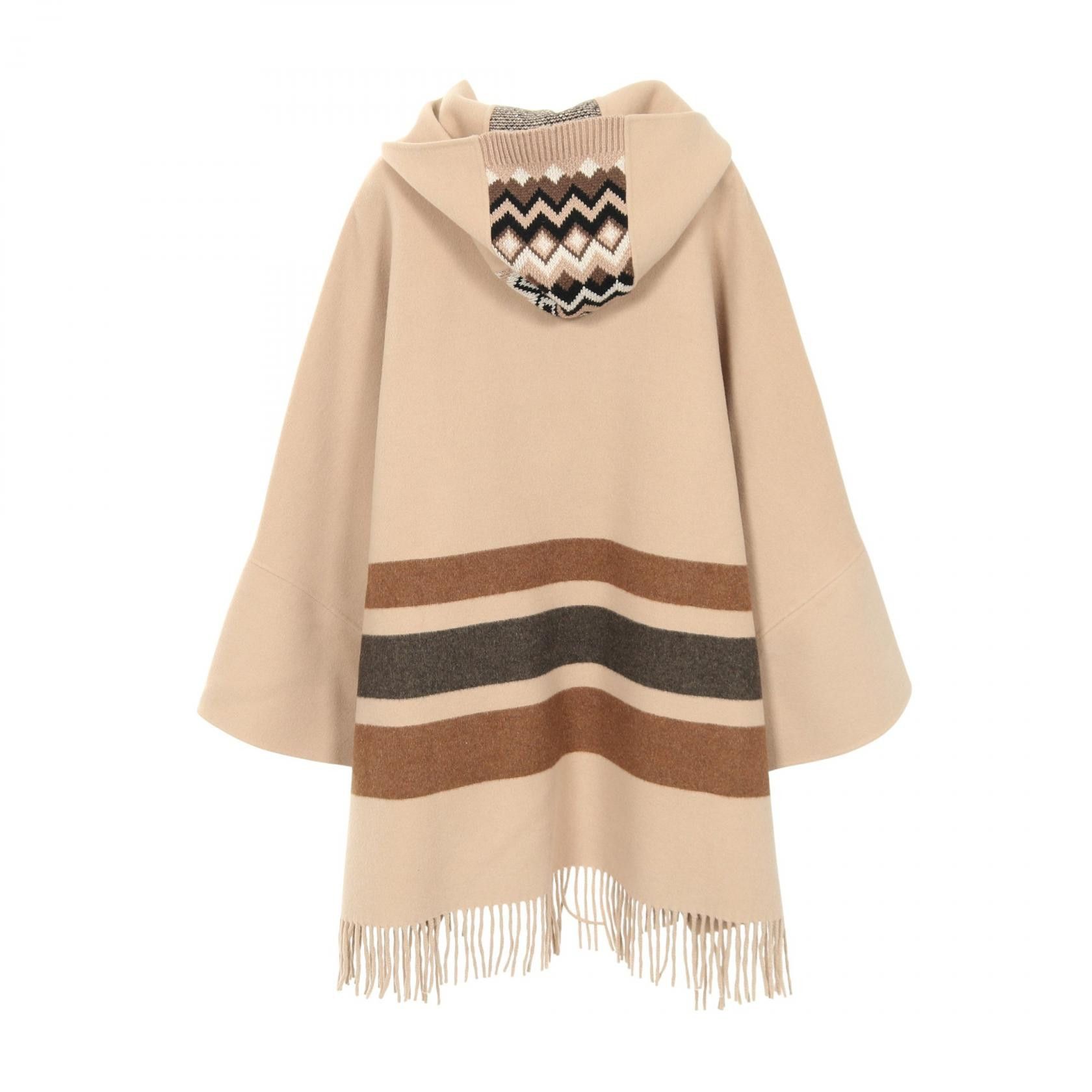 Max Mara Max Mara Weekend Max Mara CUCITO A MANO Wool Poncho Textile Outerwear DUTY FREE for USA Size ONE SIZE - 2 Thumbnail