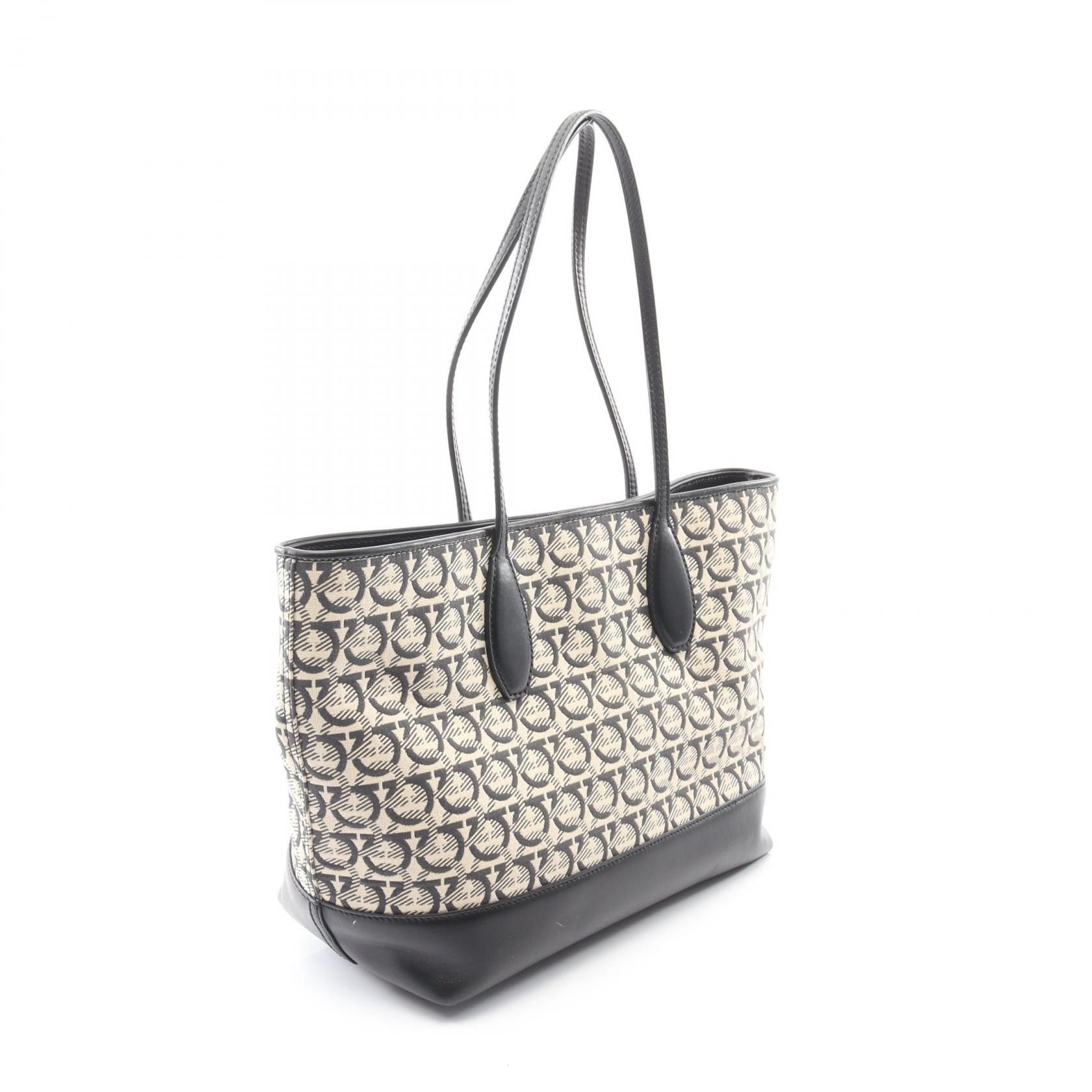 Salvatore Ferragamo Salvatore Ferragamo Salvatore Ferragamo Canvas Leather Tote Bag Textile Tote Bag 21H663 DUTY FREE for USA Size ONE SIZE - 2 Thumbnail