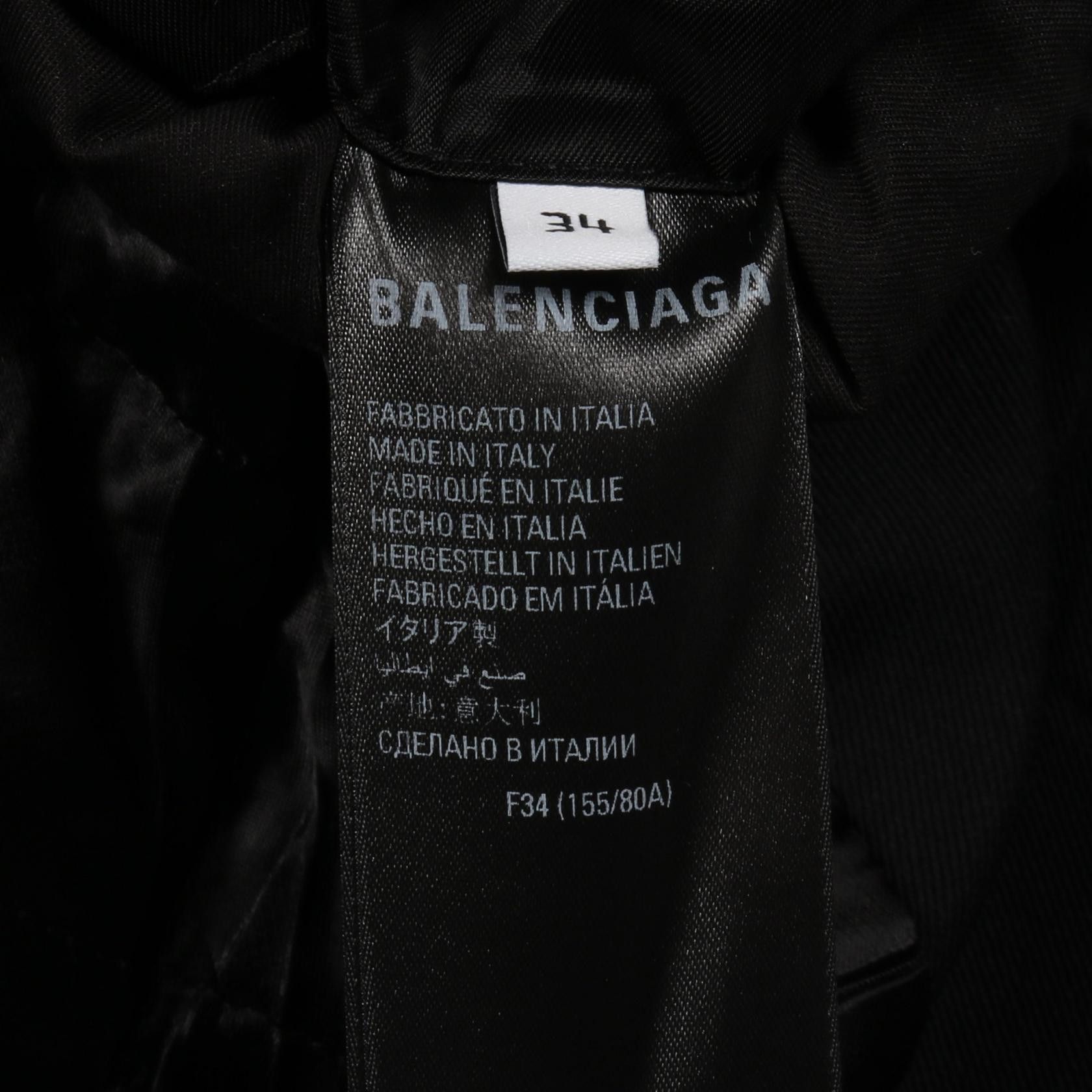 Balenciaga Balenciaga Balenciaga Nylon Tailored Jacket Textile Outerwear DUTY FREE for USA Size ONE SIZE - 6 Thumbnail