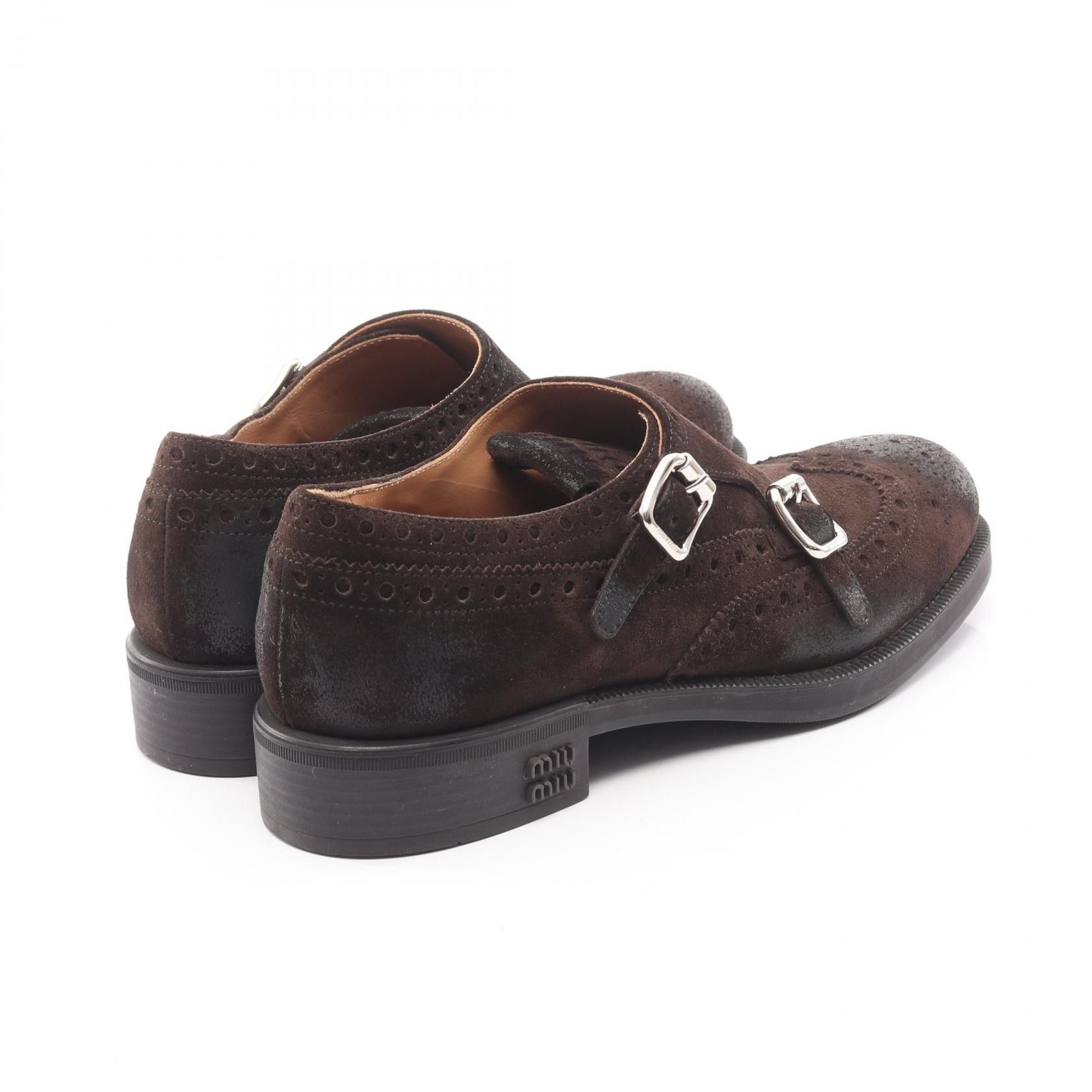 Miu Miu Miu Miu Miu Miu Churchs SCAMOSCIATO OLD Suede Shoes Leather Shoes DUTY FREE for USA Size ONE SIZE - 2 Thumbnail