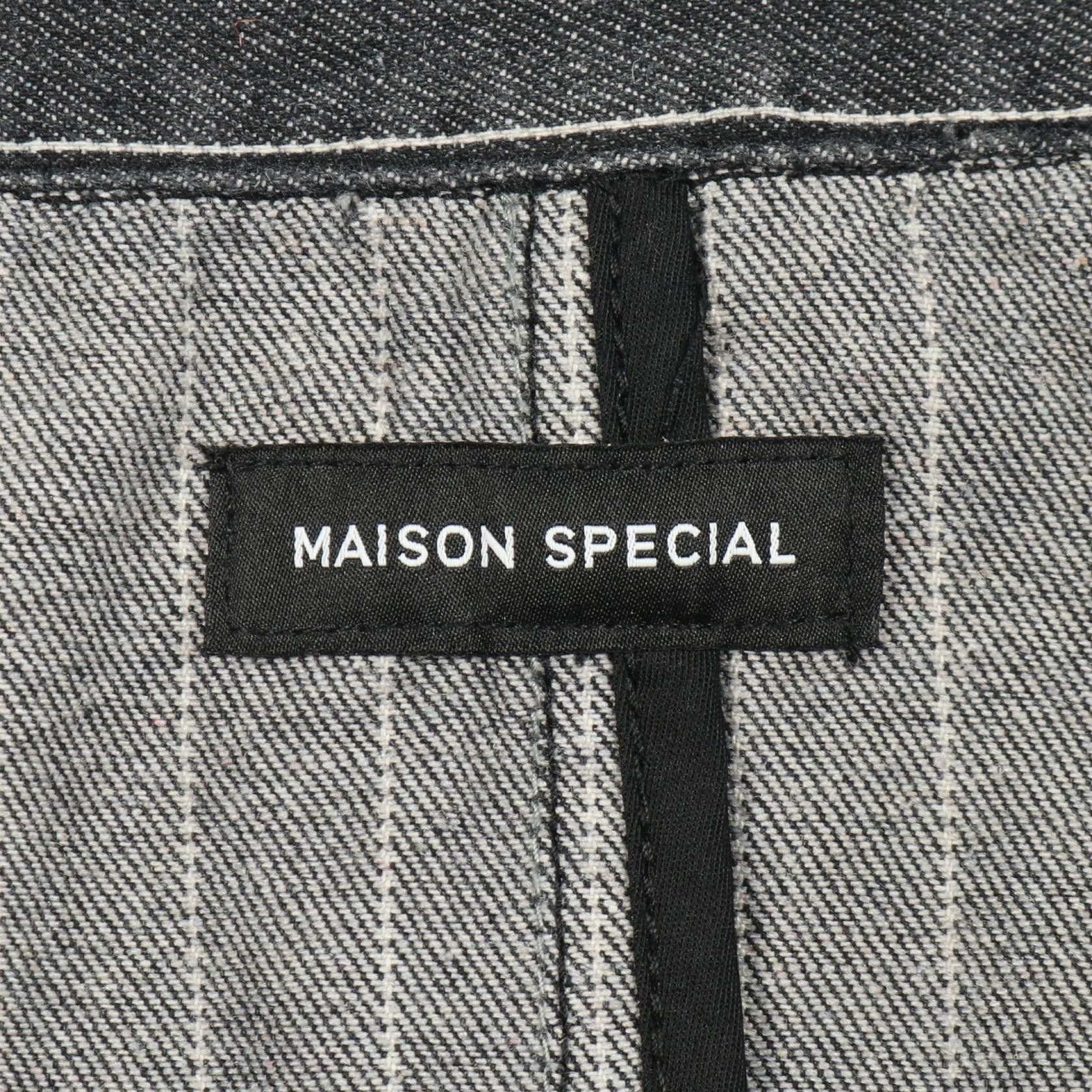 Other Other MAISON SPECIAL Denim Tailored Jacket Textile Outerwear DUTY FREE for USA Size ONE SIZE - 3 Thumbnail