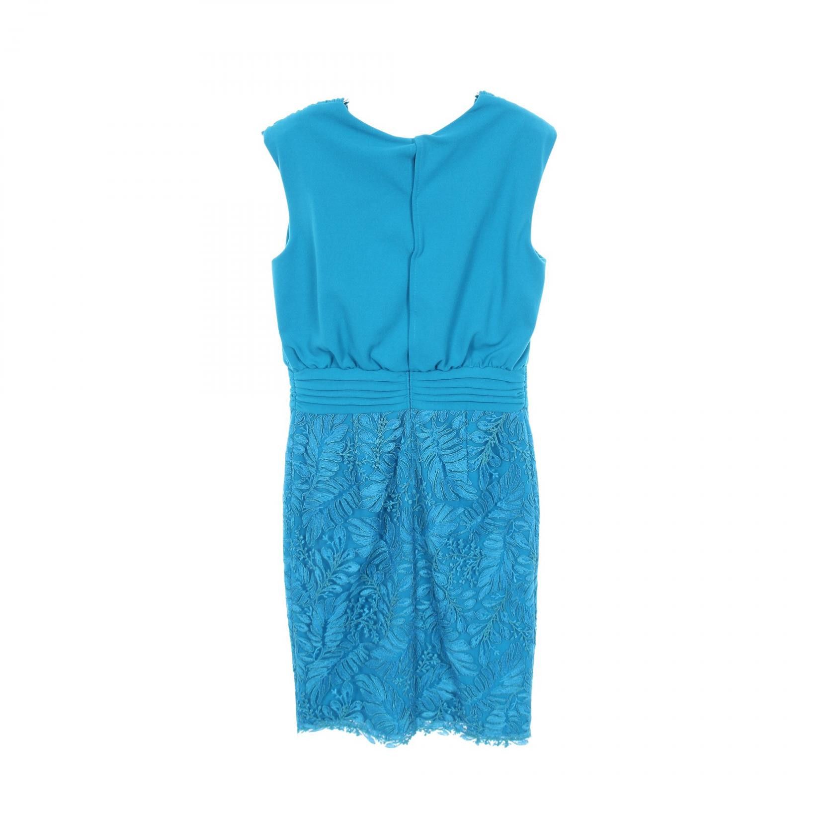 Other Other TADASHI SHOJI Short Cocktail Lace Pleated Polyester Dress Textile Dresses CHU25413M DUTY FREE for USA Size ONE SIZE - 2 Thumbnail