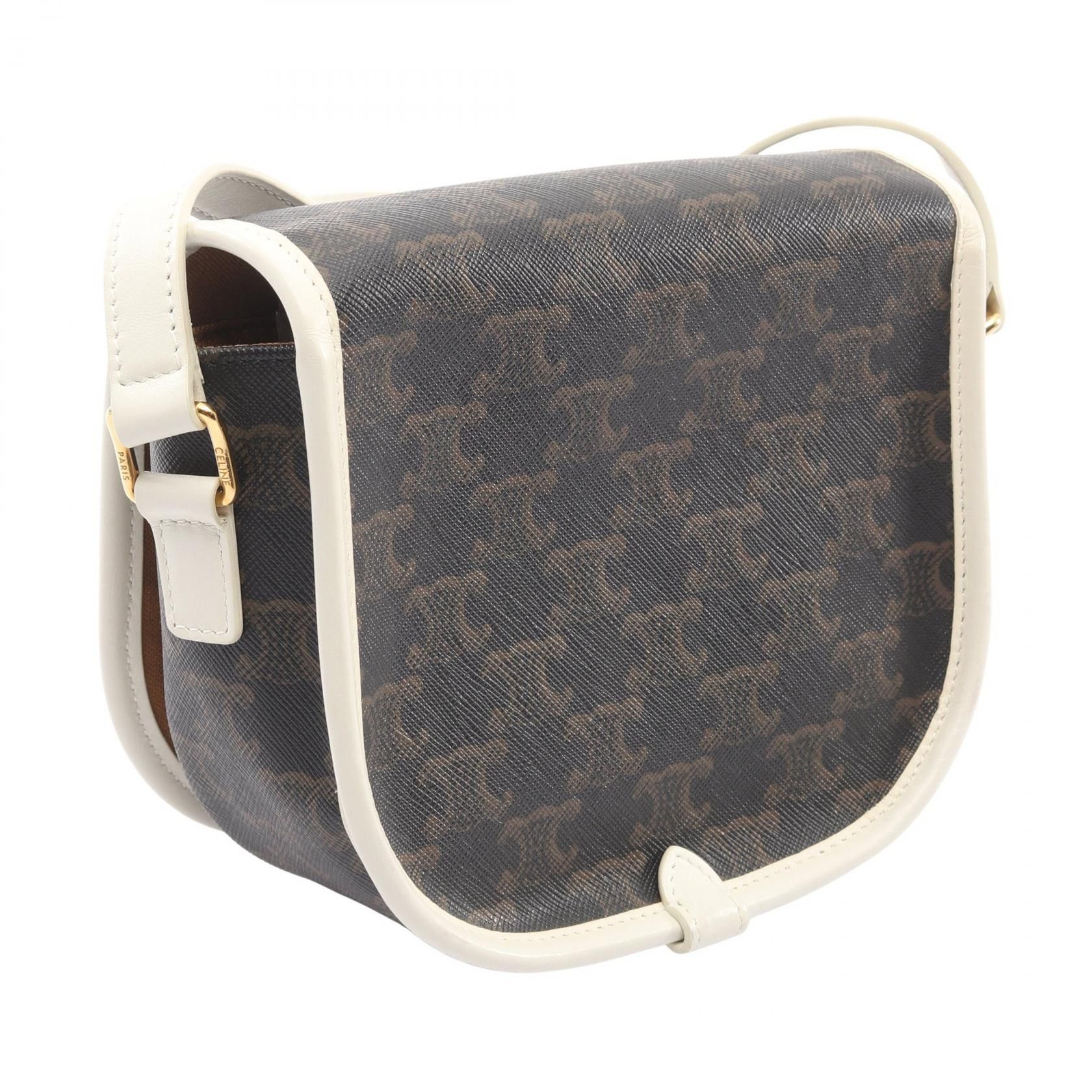 Celine Celine CELINE Folco Medium PVC Coated Canvas Leather Shoulder Bag Textile Shoulder Bag DUTY FREE for USA Size ONE SIZE - 2 Thumbnail