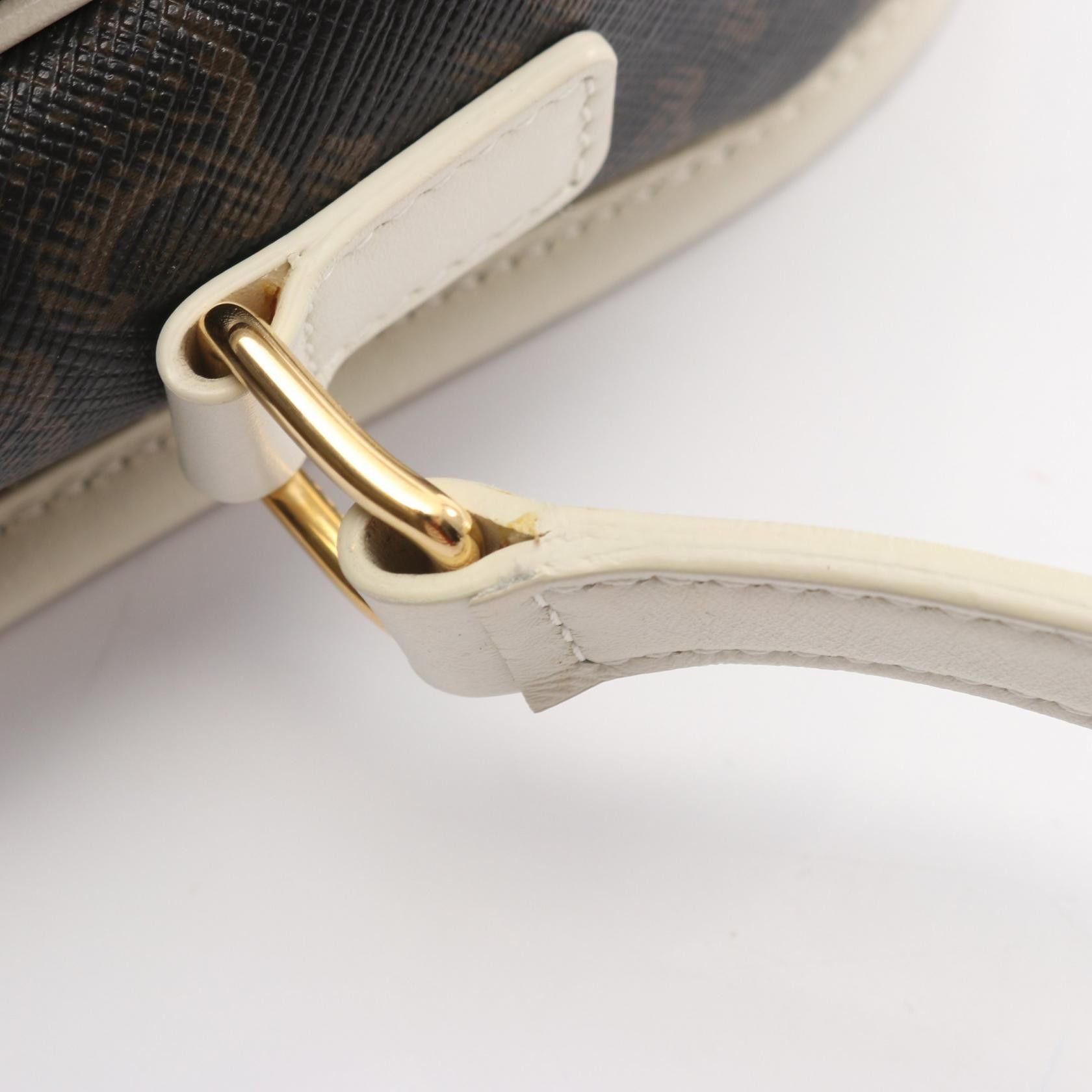 Celine Celine CELINE Folco Medium PVC Coated Canvas Leather Shoulder Bag Textile Shoulder Bag DUTY FREE for USA Size ONE SIZE - 9 Thumbnail