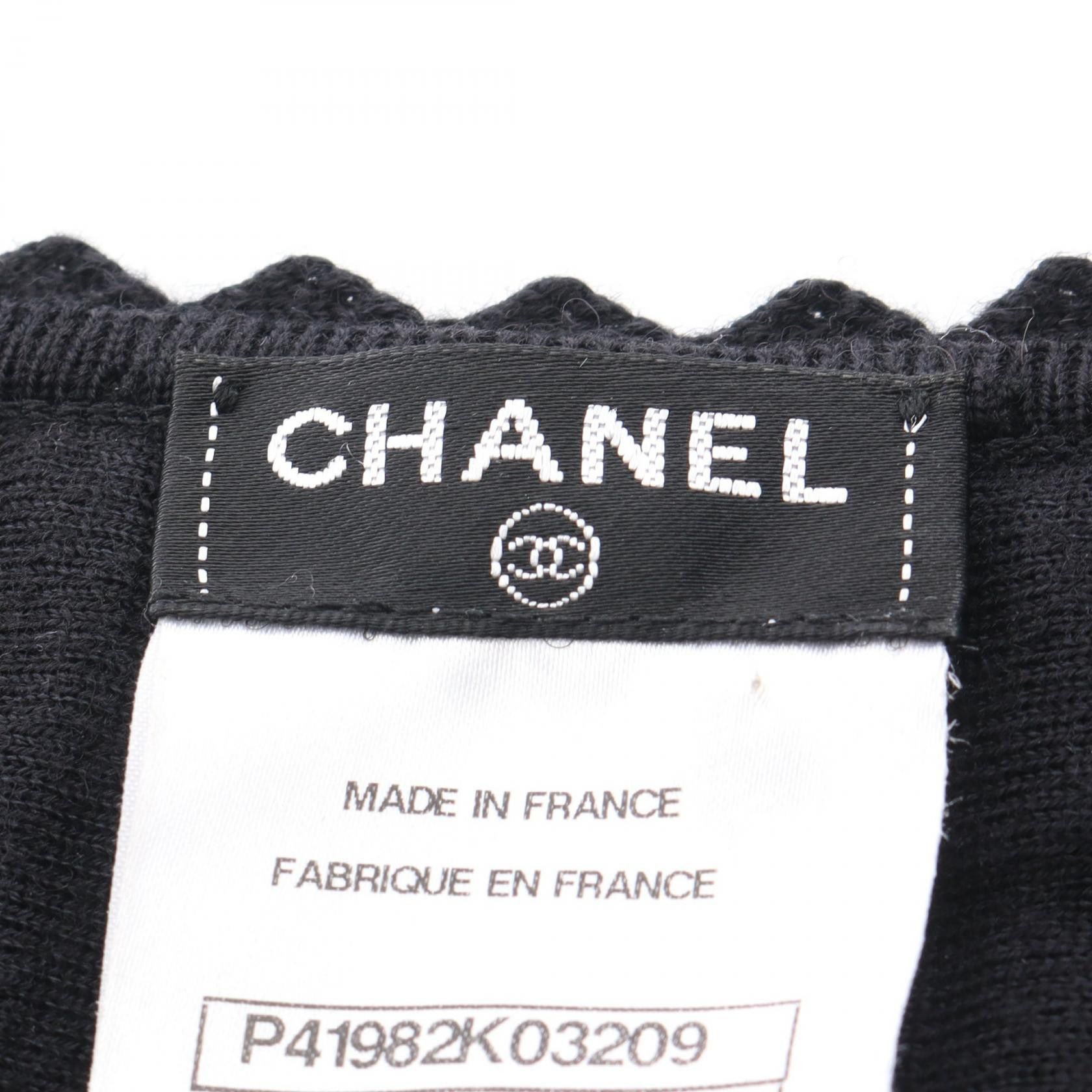 Chanel Chanel Chanel Knit Top Textile Tops P41982 DUTY FREE for USA Size ONE SIZE - 3 Thumbnail