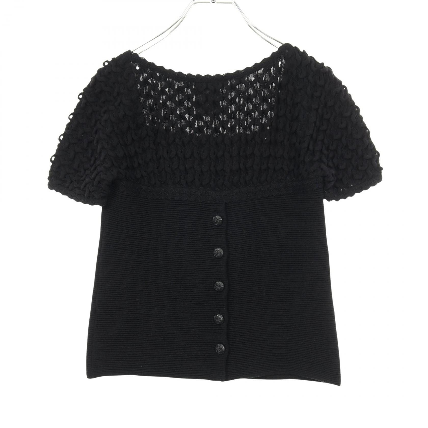 Chanel Chanel Chanel Knit Top Textile Tops P41982 DUTY FREE for USA Size ONE SIZE - 2 Thumbnail