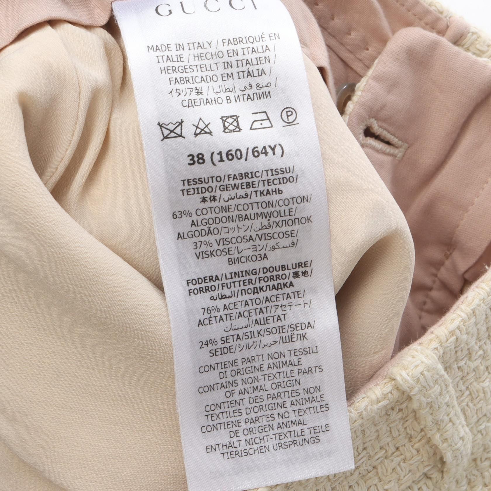 Gucci Gucci Gucci Tweed Shorts Textile Shorts DUTY FREE for USA Size ONE SIZE - 4 Thumbnail