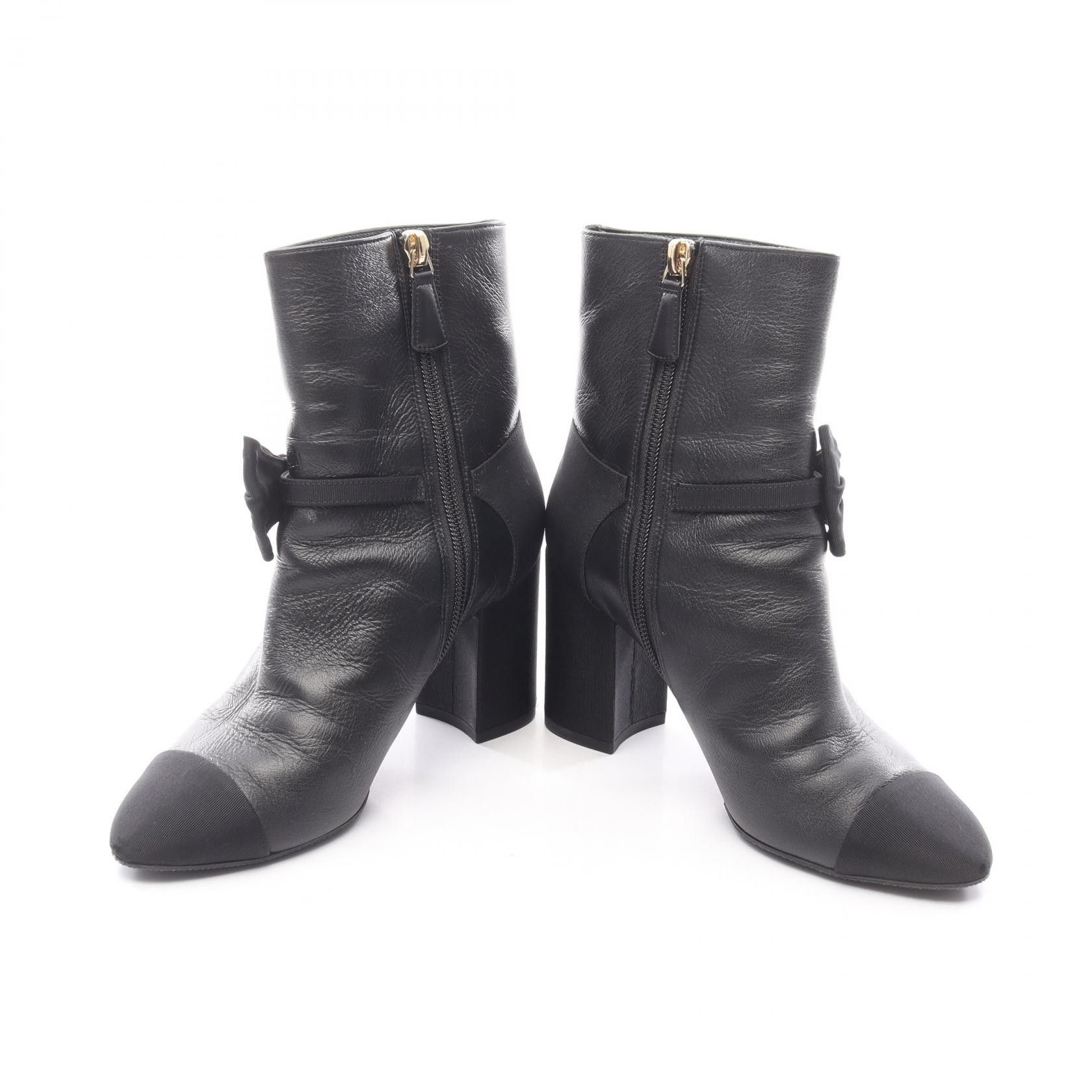 Chanel Chanel Chanel Leather Boots Leather Shoes G36354 DUTY FREE for USA Size ONE SIZE - 3 Thumbnail