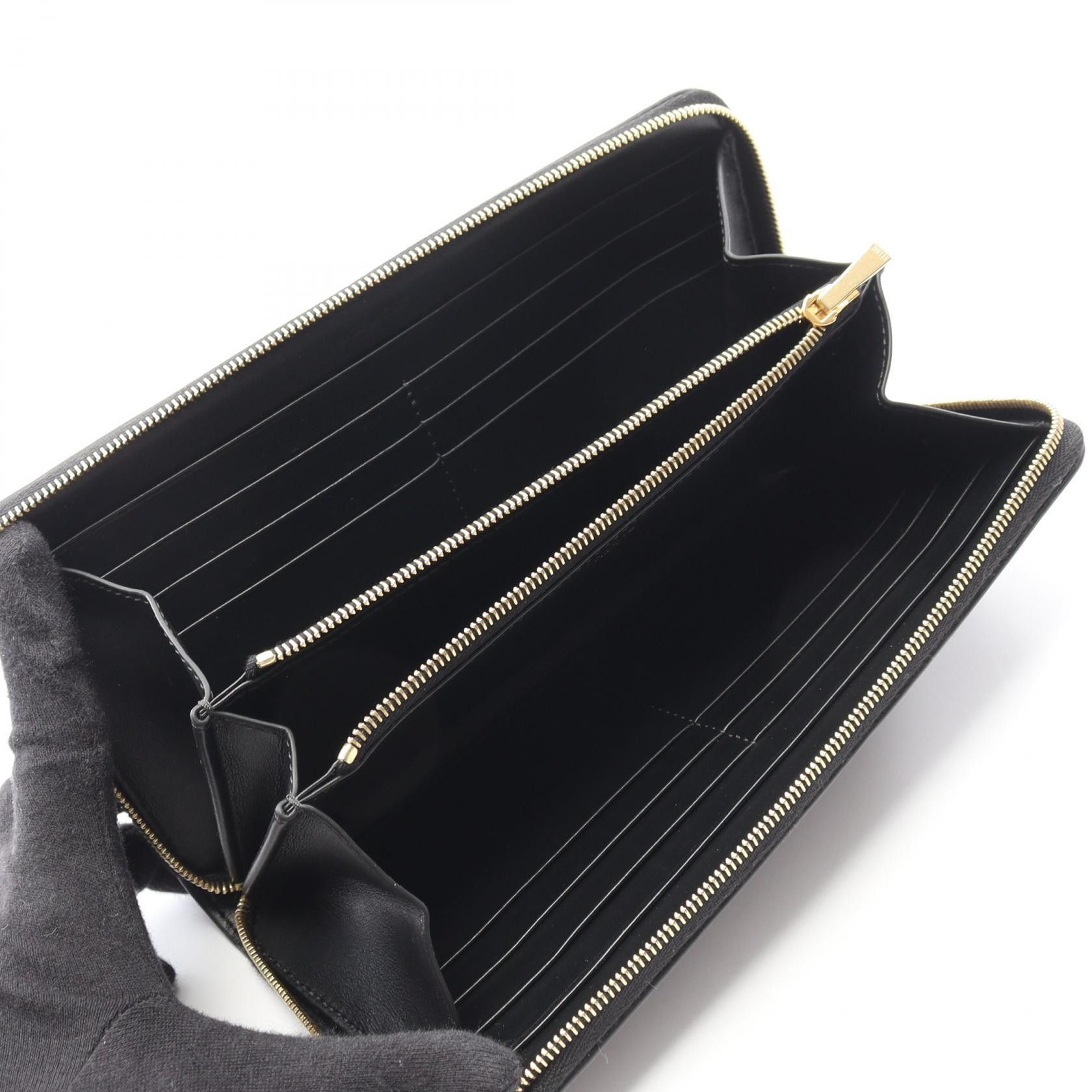 Celine Celine Celine Triomphe PVC long wallet Plastic / Synthetic Long Wallet 10B55 2BQ3 38NO DUTY FREE for USA Size ONE SIZE - 3 Thumbnail