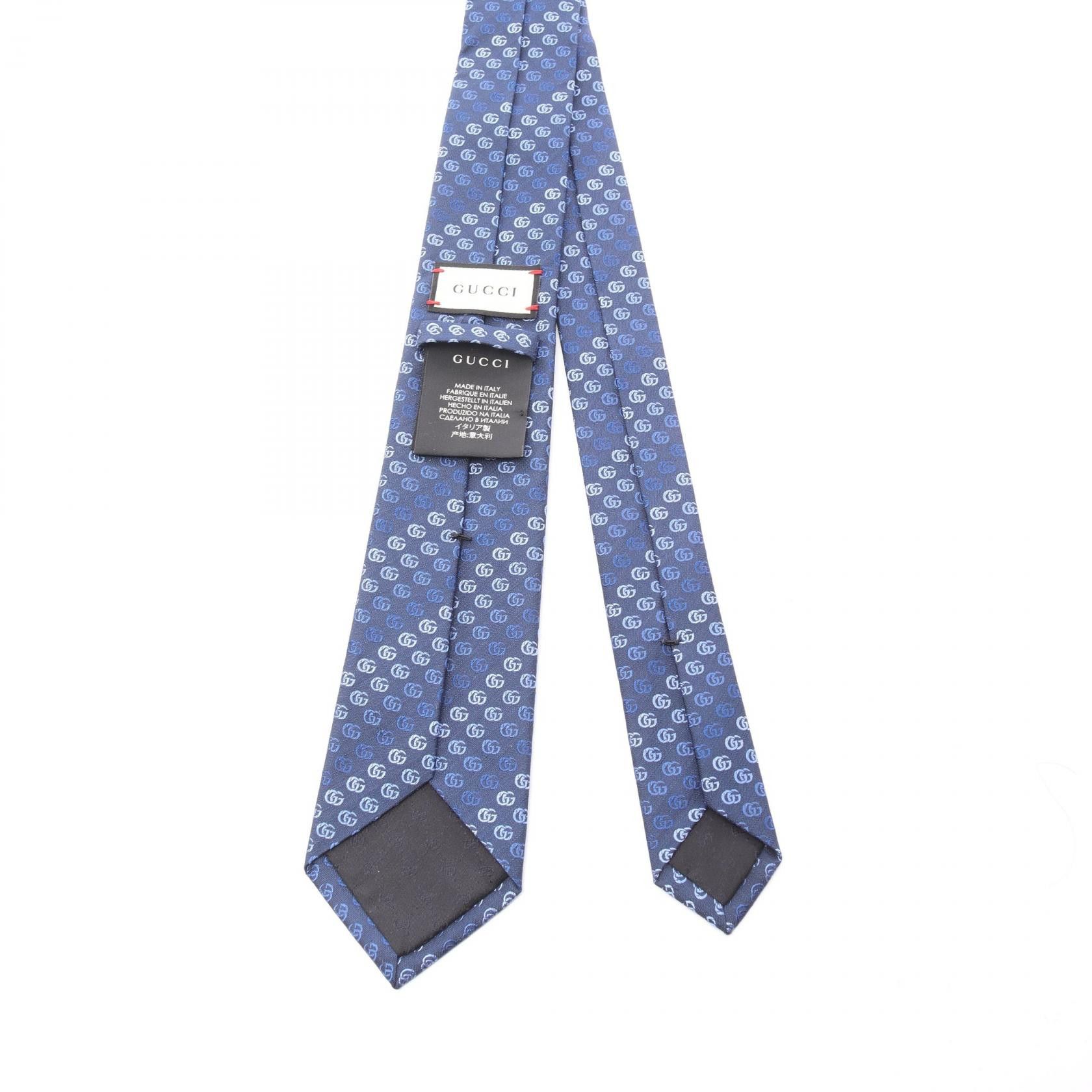 Gucci Gucci Gucci Double G Silk Tie Textile Necktie DUTY FREE for USA Size ONE SIZE - 3 Thumbnail