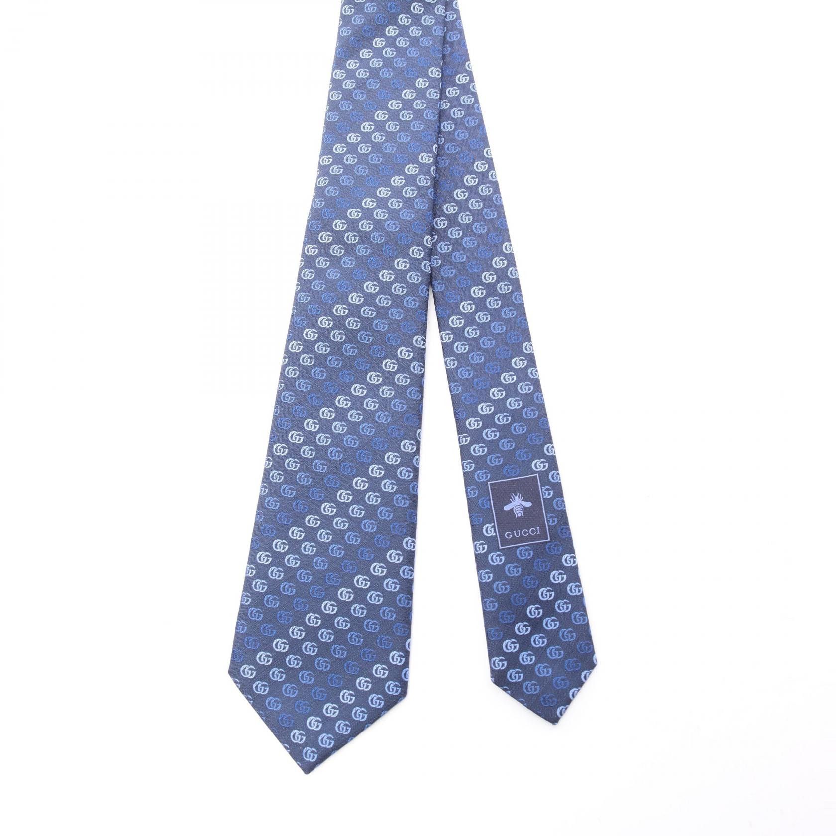 Gucci Gucci Gucci Double G Silk Tie Textile Necktie DUTY FREE for USA Size ONE SIZE - 2 Thumbnail