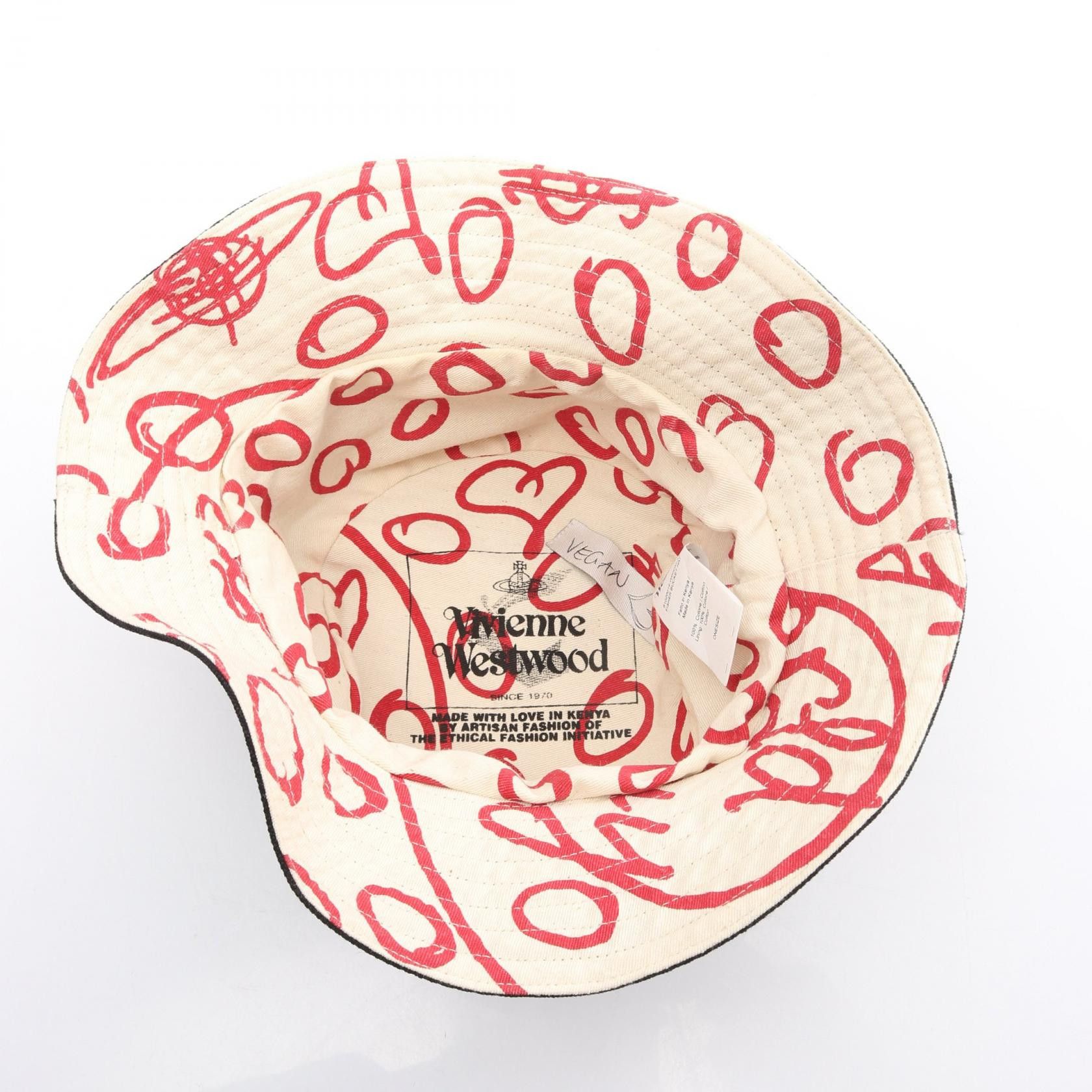 Vivienne Westwood Vivienne Westwood Vivienne Westwood FISHER BUCKET HAT Cotton Hat Textile Hats DUTY FREE for USA Size ONE SIZE - 3 Thumbnail