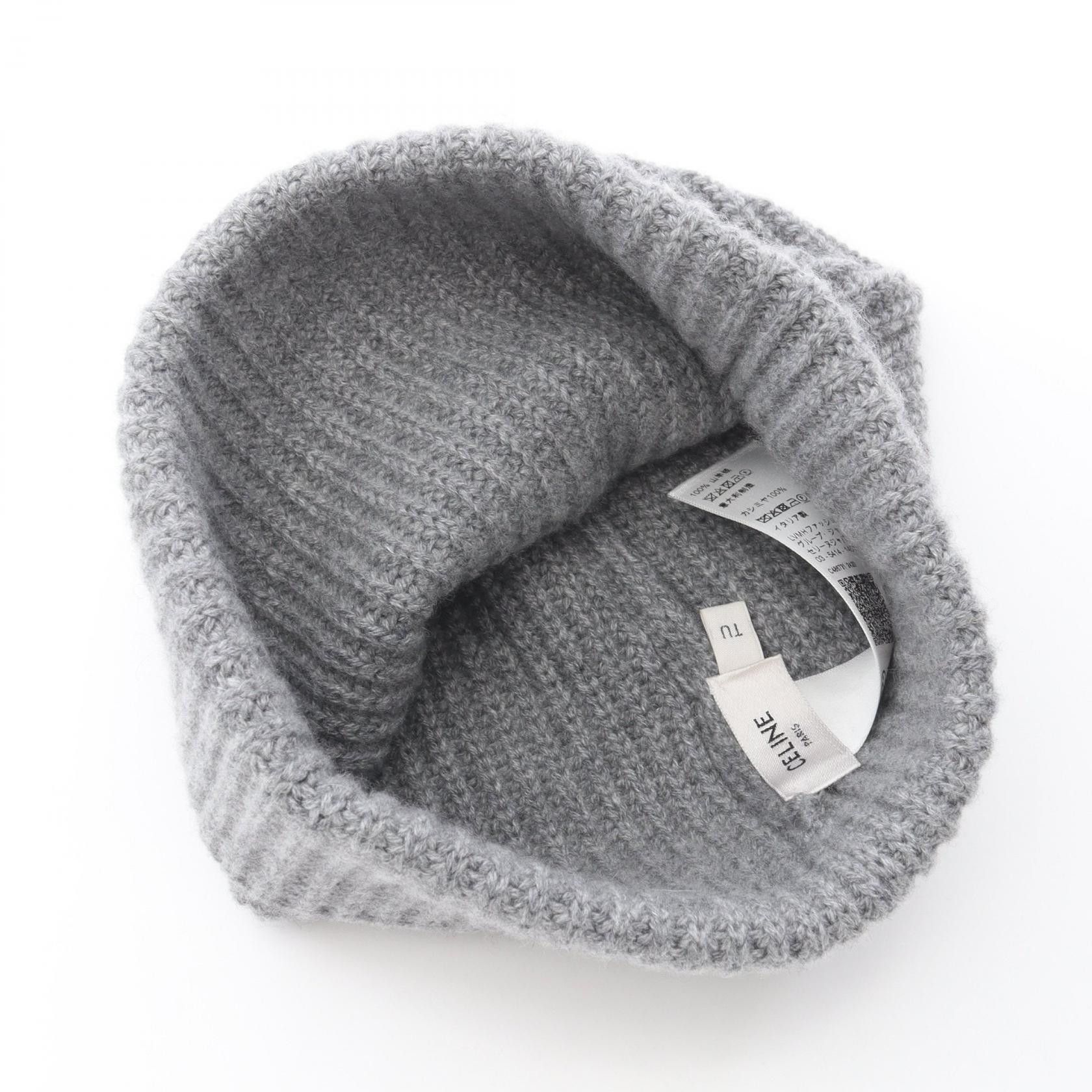 Celine Celine Celine Triomphe Cashmere Knit Cap Textile Hats DUTY FREE for USA Size ONE SIZE - 3 Thumbnail
