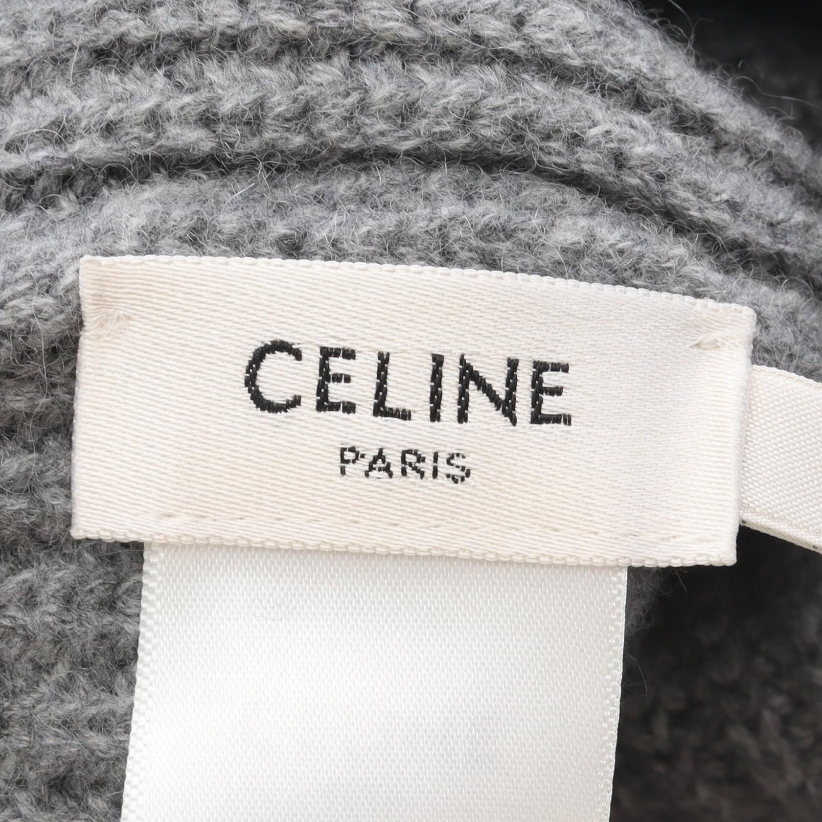 Celine Celine Celine Triomphe Cashmere Knit Cap Textile Hats DUTY FREE for USA Size ONE SIZE - 4 Thumbnail