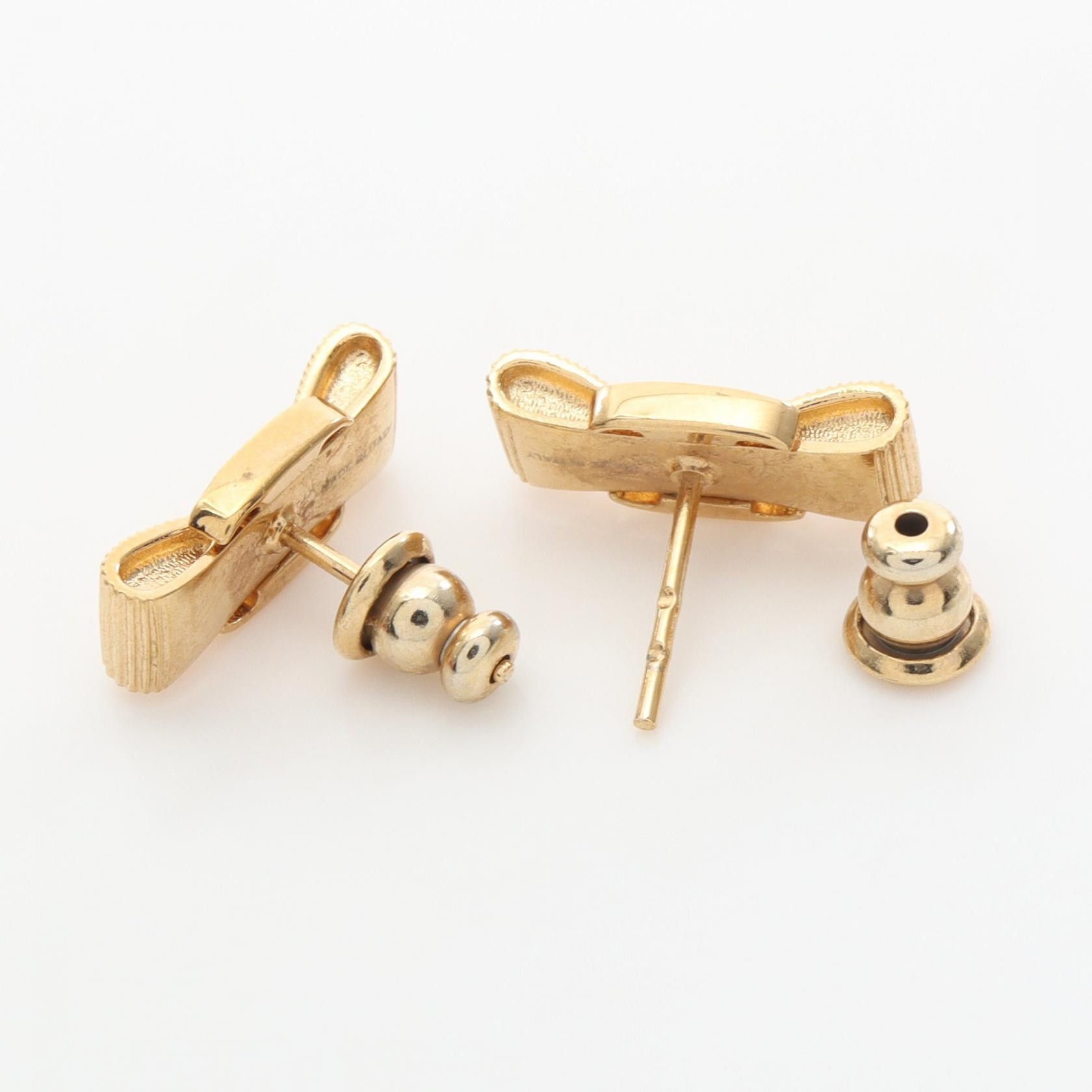 Salvatore Ferragamo Salvatore Ferragamo Salvatore Ferragamo Vara Ribbon Earrings Metal Earrings DUTY FREE for USA Size ONE SIZE - 2 Thumbnail