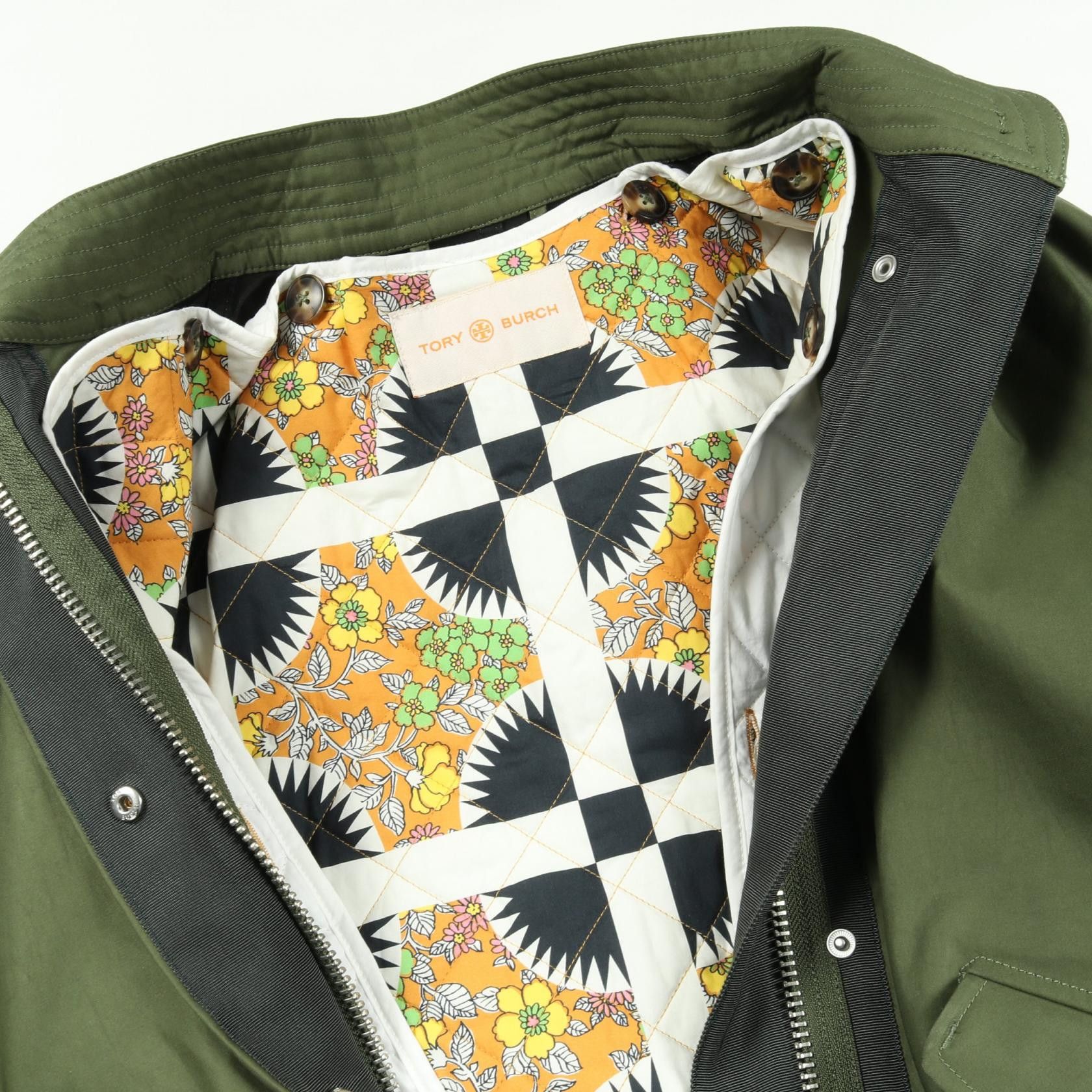 Tory Burch Tory Burch Tory Burch Cotton Coat Textile Outerwear DUTY FREE for USA Size ONE SIZE - 9 Thumbnail