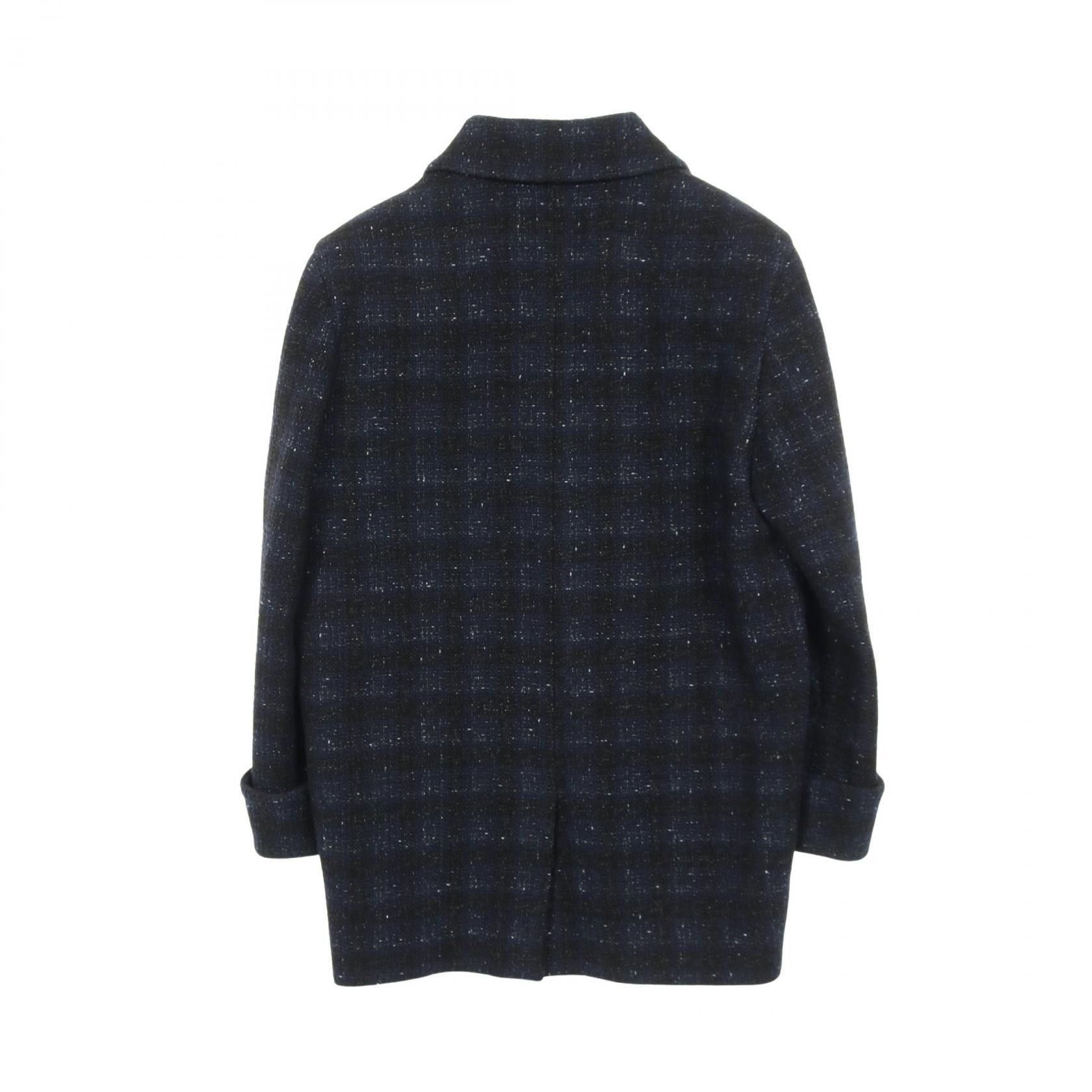 Chanel Chanel Chanel Bijou Lion Button Wool Tweed Coat Textile Outerwear DUTY FREE for USA Size ONE SIZE - 2 Thumbnail