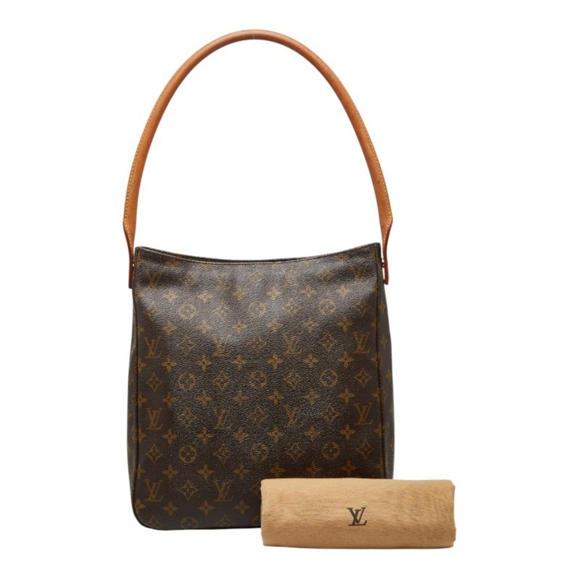Louis Vuitton Louis Vuitton Monogram Looping GM One-Shoulder Bag Handbag M51145 Brown Leather Women's LOUIS VUITTON Size ONE SIZE - 12 Thumbnail