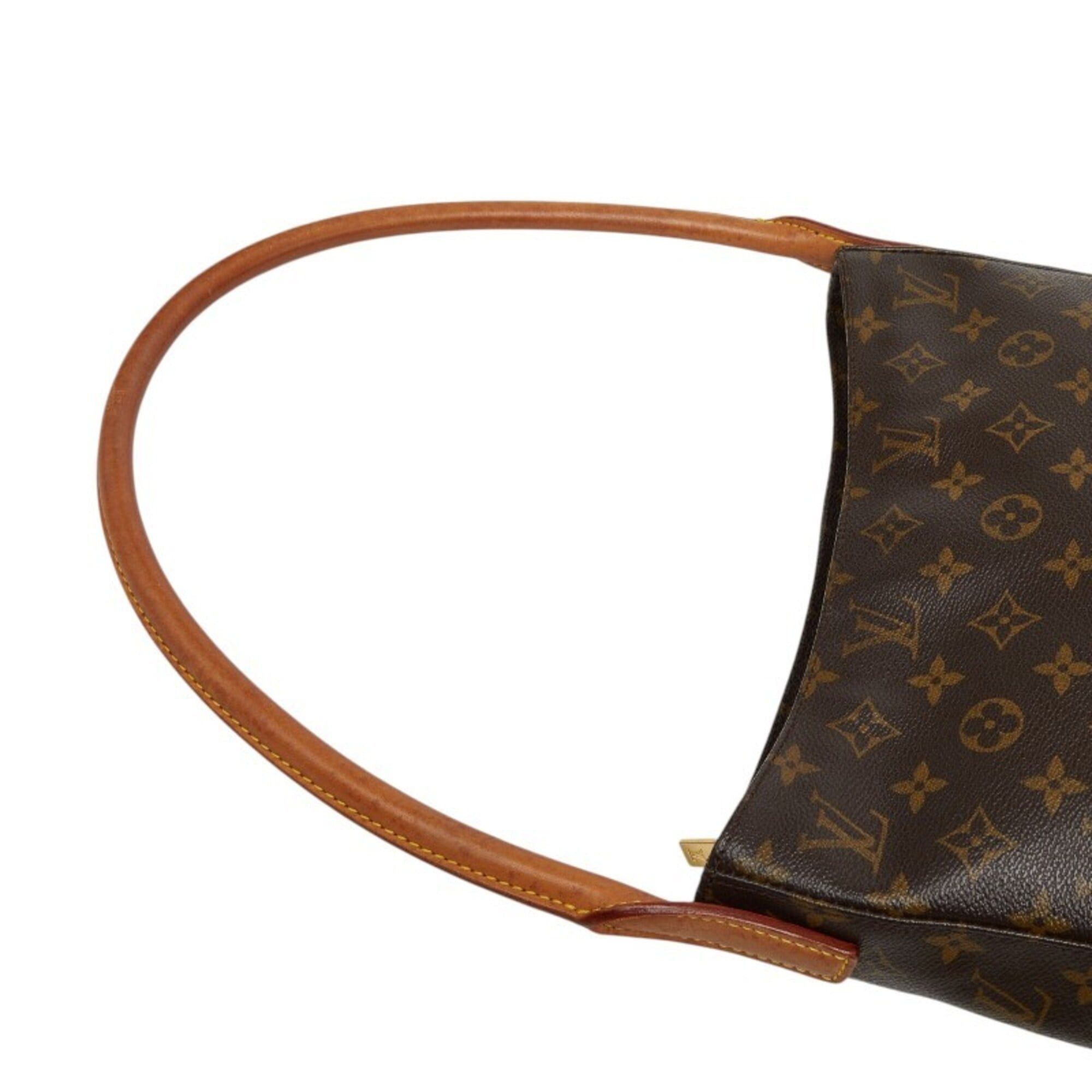 Louis Vuitton Louis Vuitton Monogram Looping GM One-Shoulder Bag Handbag M51145 Brown Leather Women's LOUIS VUITTON Size ONE SIZE - 8 Thumbnail