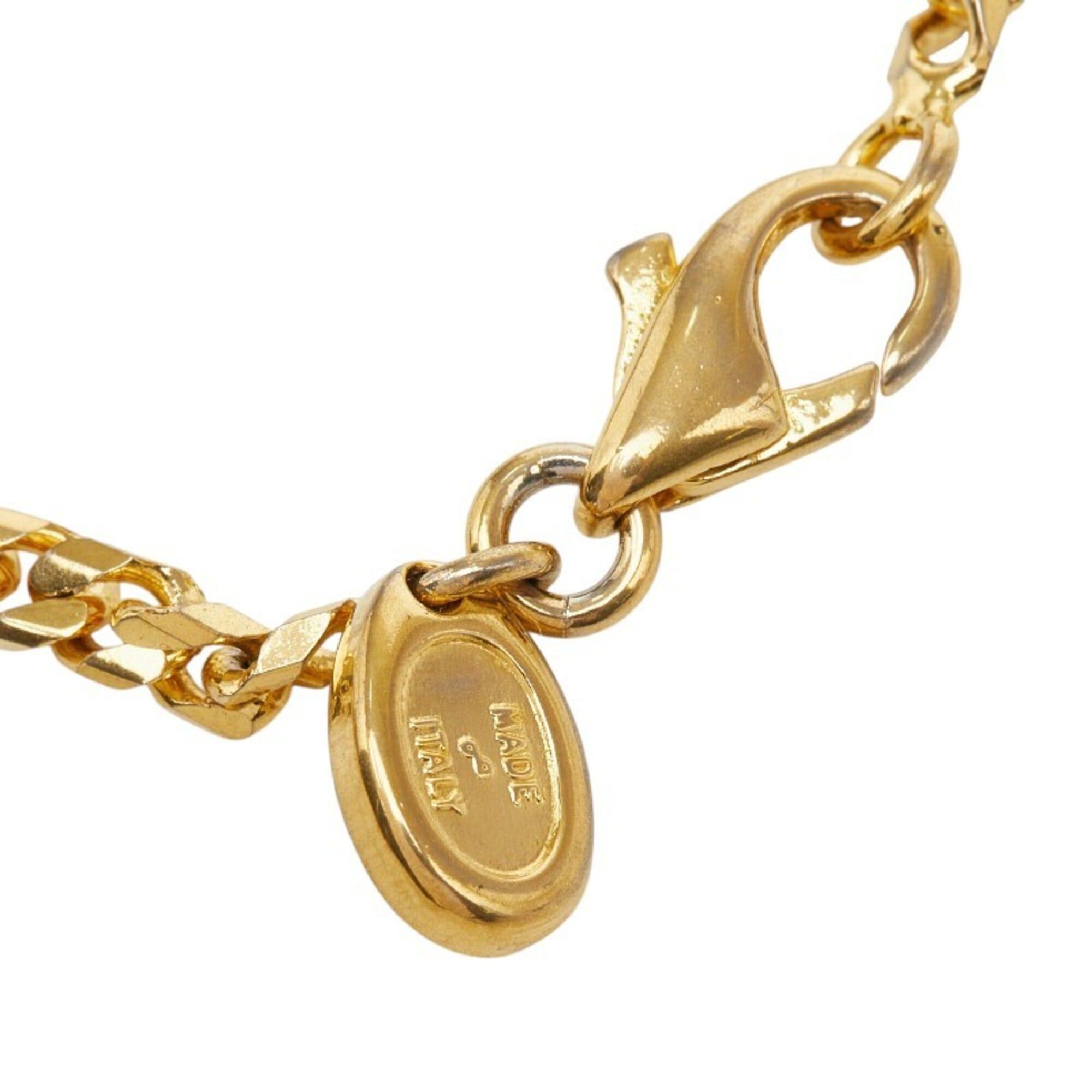 Celine Celine vintage horse-drawn carriage motif necklace, gold plated, for women. Size ONE SIZE - 4 Thumbnail
