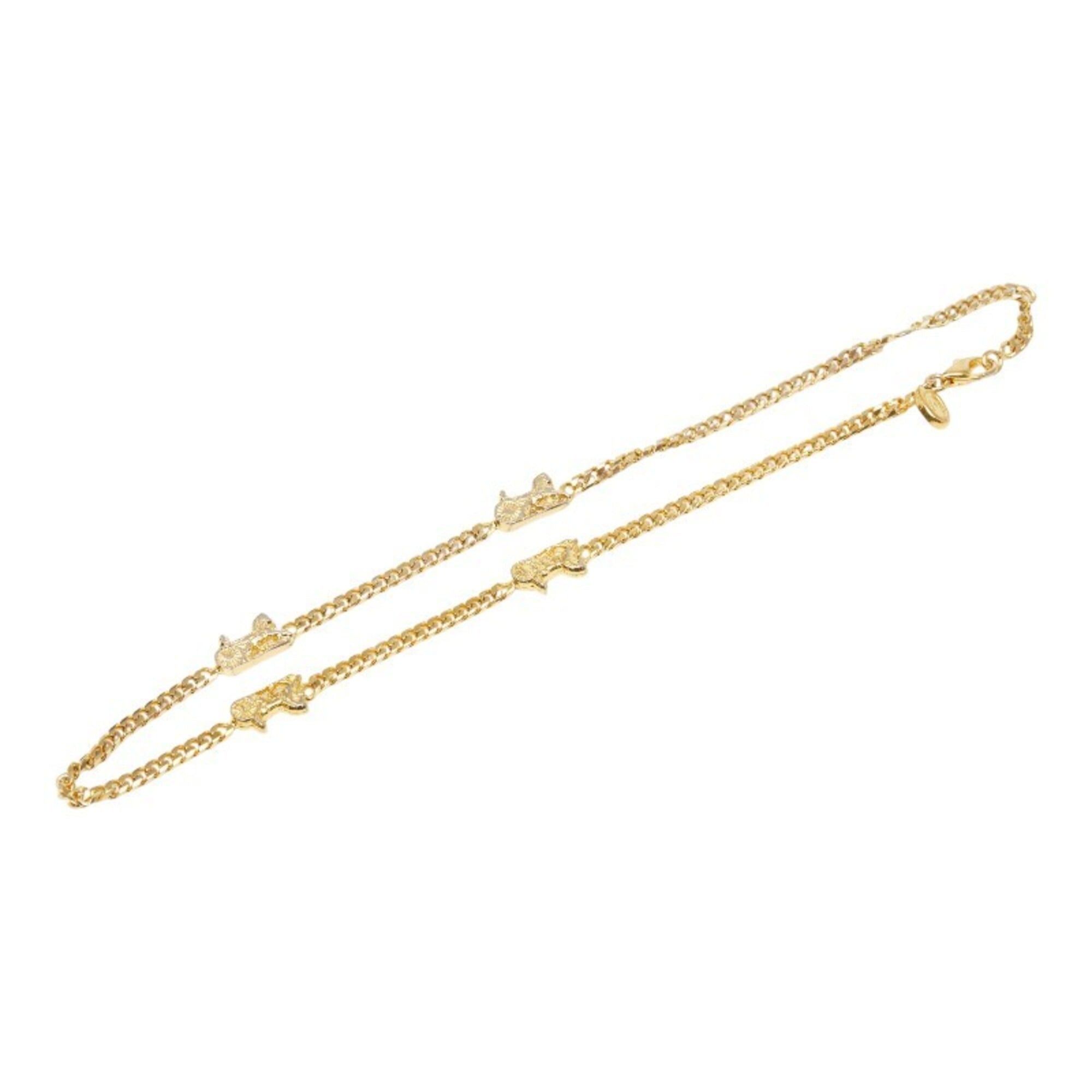 Celine Celine vintage horse-drawn carriage motif necklace, gold plated, for women. Size ONE SIZE - 3 Thumbnail