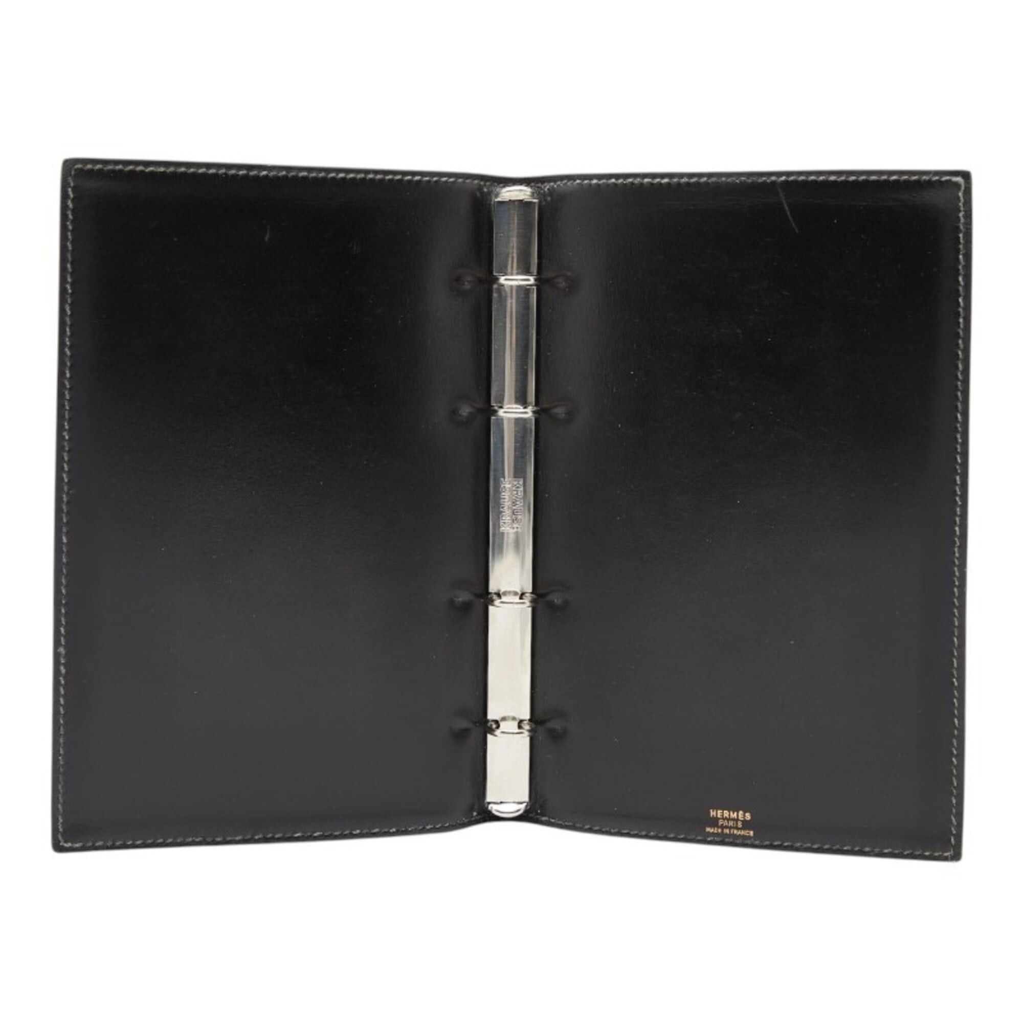 Hermes Hermes - System Planner Cover, Black Leather, Women's HERMES Size ONE SIZE - 4 Thumbnail